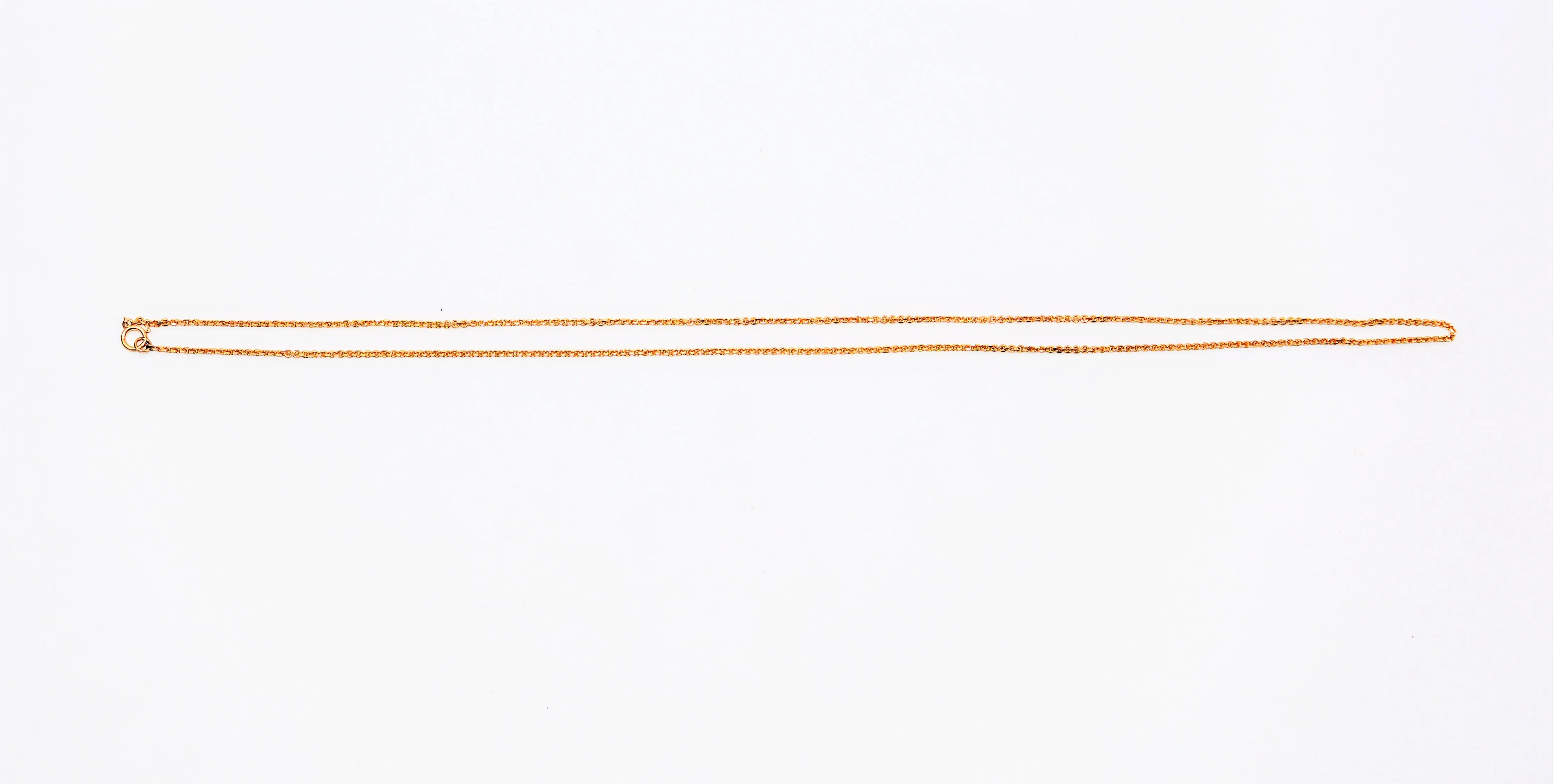 14K Solid Gold Cable Chain Necklace 24" 1.75mm 7.1 Grams Extra Long Gold Chain Gold Necklace Vintage Jewelry Estate Jewellery Fine Necklace - Image 2