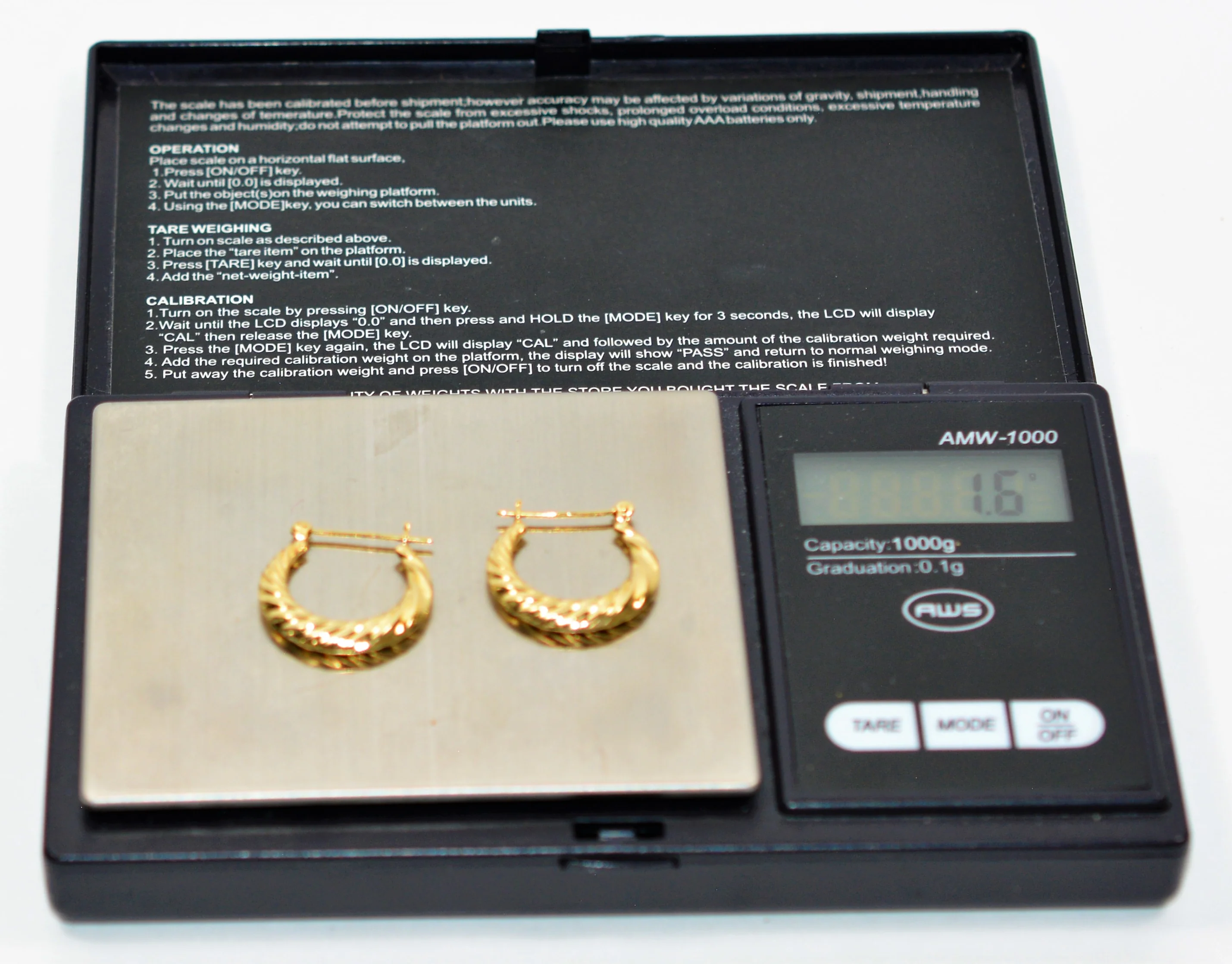 14K Solid Gold 20mm Hoop Earrings Gold Earrings Gold Hoops Vintage Earrings Estate Earrings Estate Jewelry Vintage Jewellery Fine Jewelry - Image 10