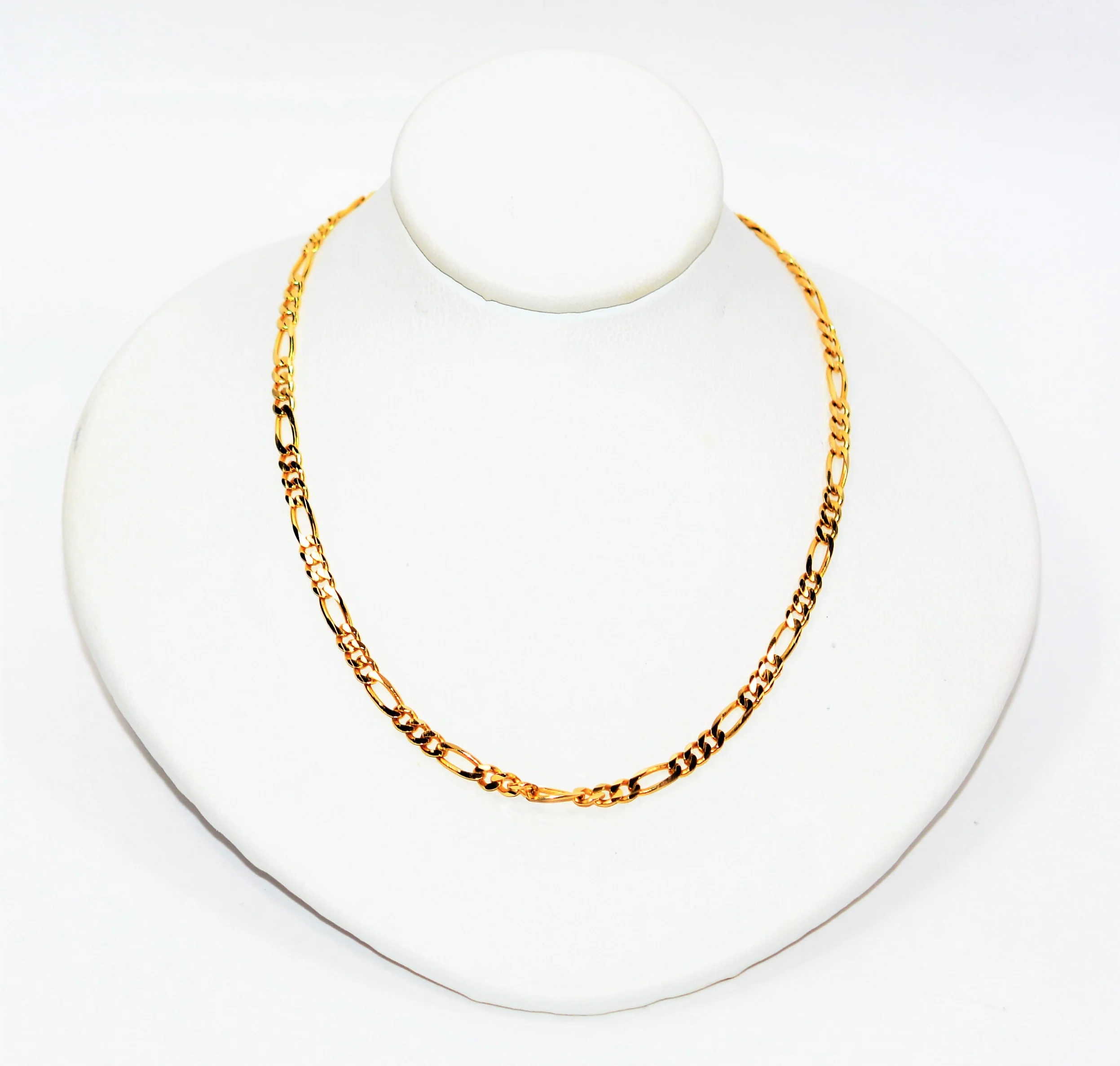 RESERVED for JD layaway pymt 6 of 6 14K Solid Gold Figaro Chain Necklace 16" 3mm Fine Jewelry Gold Chain Vintage Necklace Estate Necklace Estate Necklace Fine Chain Necklace