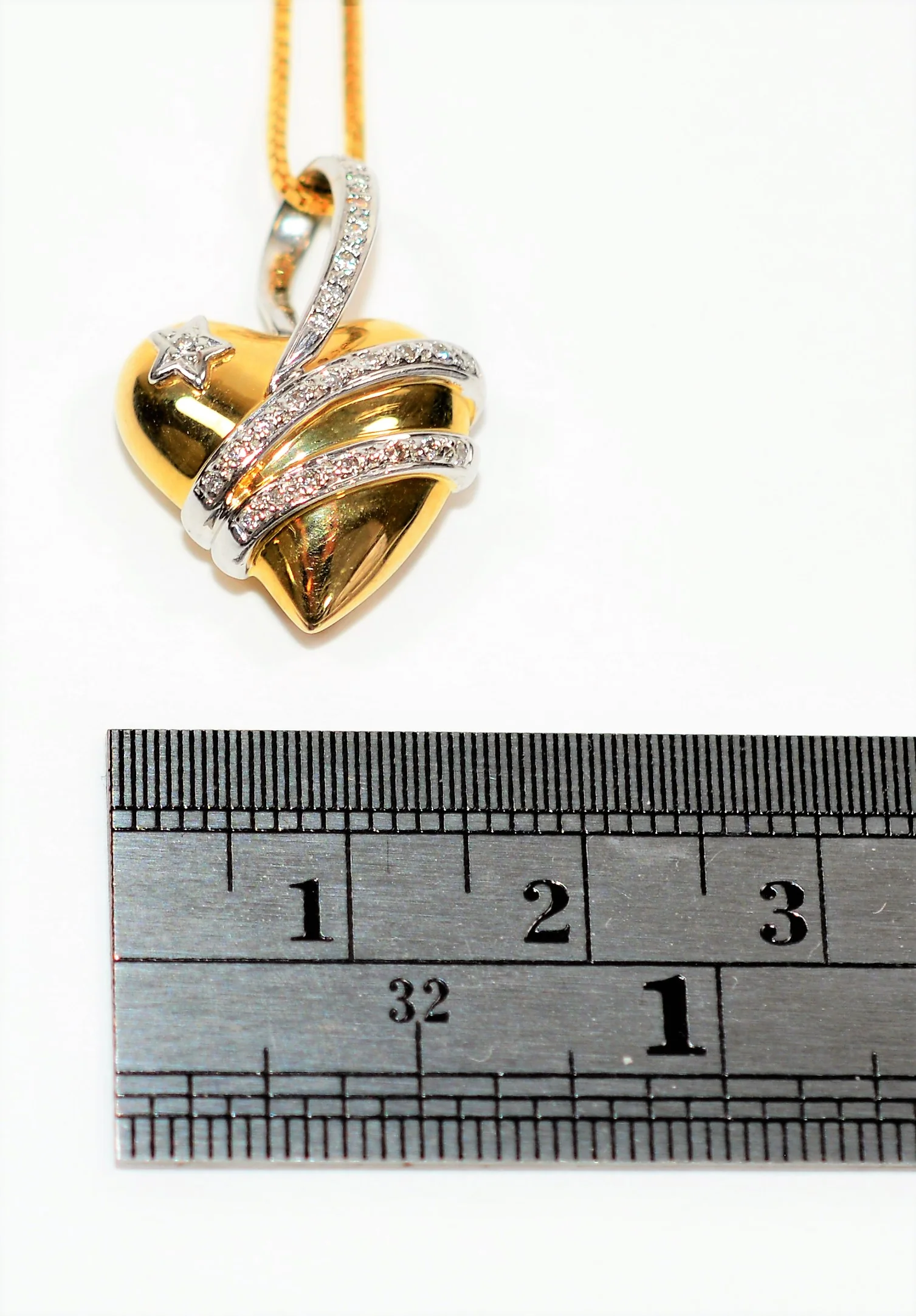 Natural Diamond Necklace 14K Solid Gold .24tcw Heart Necklace Pendant Necklace Heart Pendant Fine Necklace Heart Jewelry Women's Necklace - Image 8