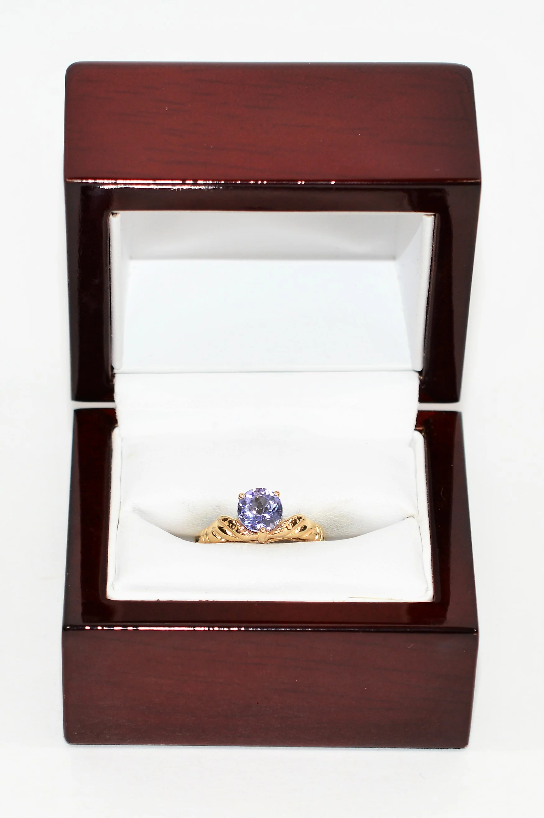Natural Tanzanite Ring 14K Solid Gold 1.05ct Solitaire Ring Vintage Ring Estate Jewelry Ladies Ring Women's Ring Jewellery Gemstone Ring - Image 12