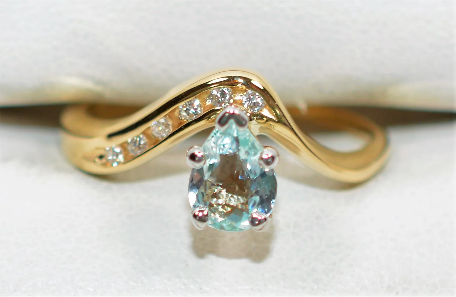Certified Natural Paraiba Tourmaline & Diamond Ring 14K Solid Gold .79tcw Fine Gemstone Women's Statement Estate Jewelry - Image 6