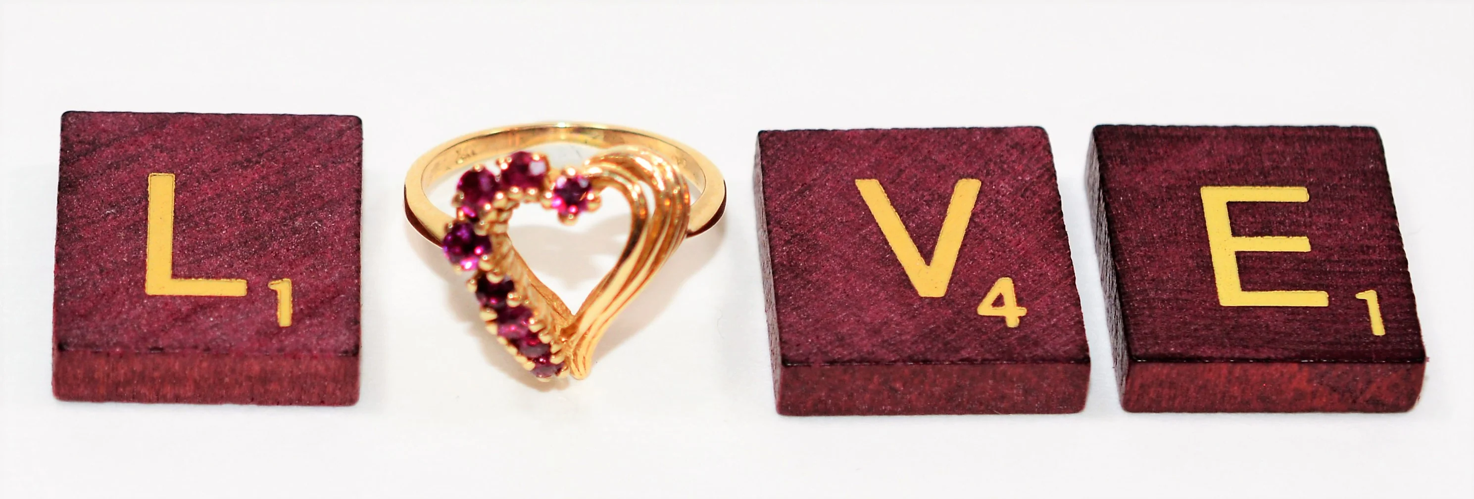Natural Ruby Ring 14K Solid Gold .48tcw Gemstone Ring Heart Ring Women's Ring Ladies Ring Statement Ring Cocktail Ring Valentines Day Ring - Image 8