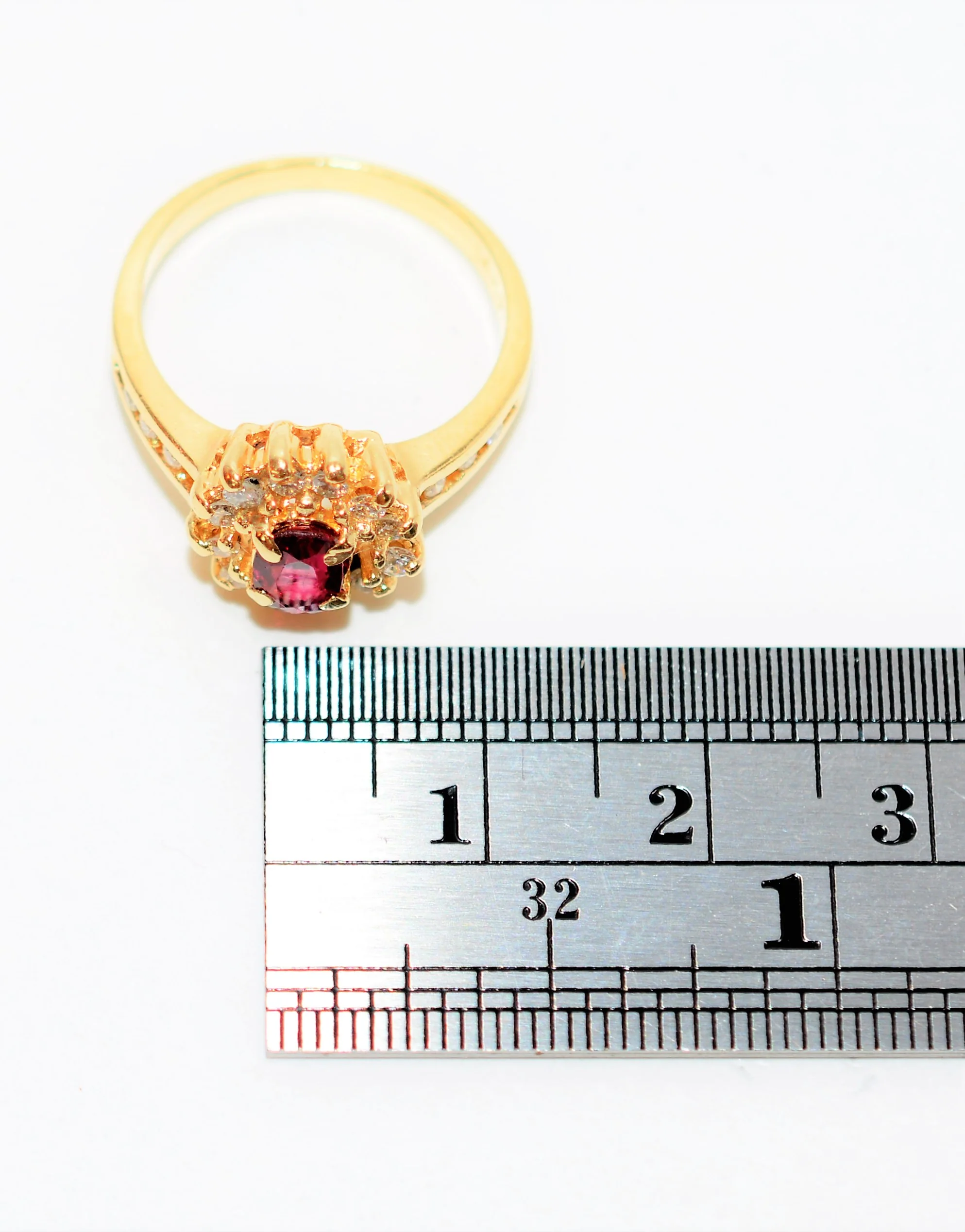 Natural Ruby & Diamond Ring 14K Solid Gold .67tcw Ruby Ring July Birthstone Ring Red Ring Gemstone Ring Engagement Ring Vintage Women's Ring - Image 10
