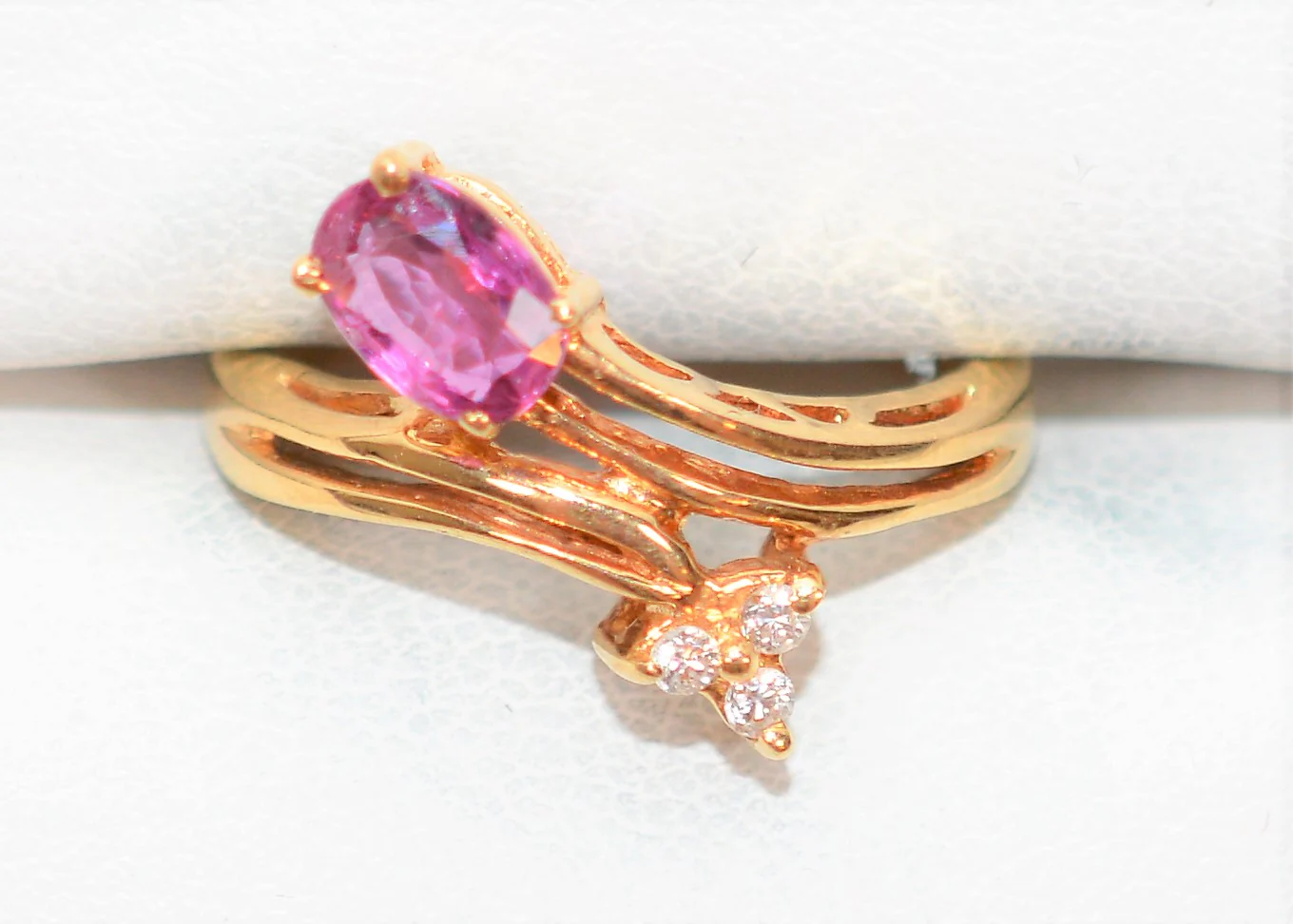Natural Ruby & Diamond Ring 14K Solid Gold .56tcw Ruby Ring Women’s Ring Cocktail Ring Statement Ring Vintage Jewelry July Birthstone Ring - Image 5