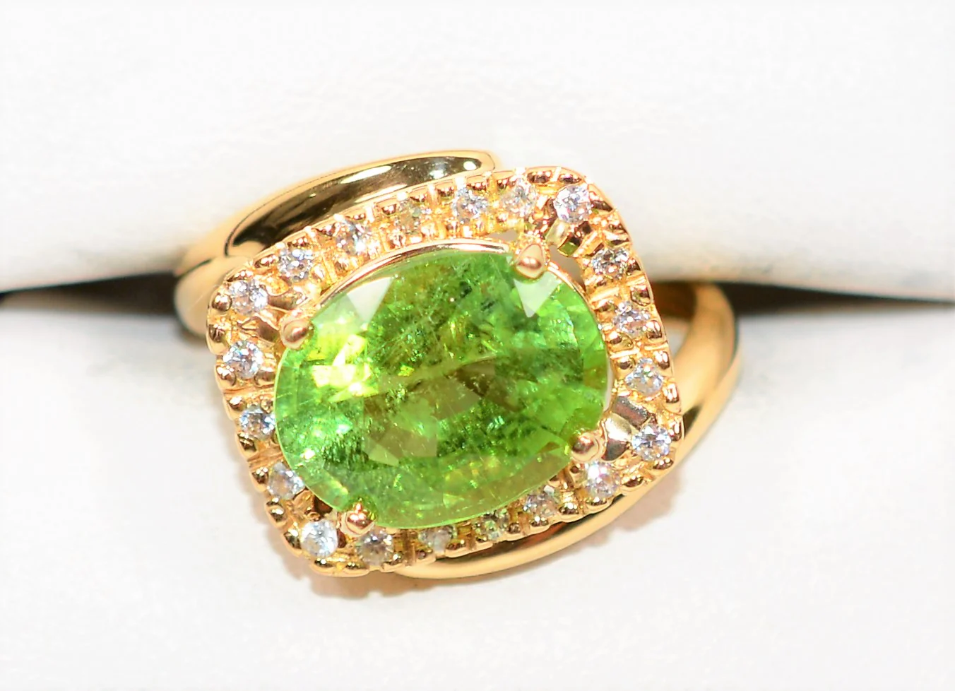 Natural Paraiba Tourmaline & Diamond Ring 18K Solid Gold 4.94tcw Gemstone Jewelry Statement Ring Cocktail Ring Fine Jewellery Birthstone - Image 5