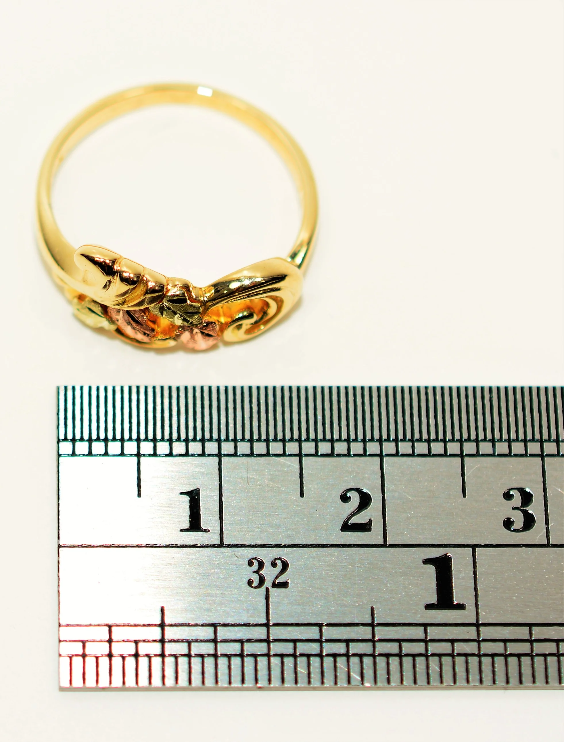 Black Hills Gold Ring 10K Solid Gold Band Leaf Ring Ladies Ring Stackable Ring Vine Ring Nature Ring Boho Ring Women's Ring USA Fine Jewelry - Image 10