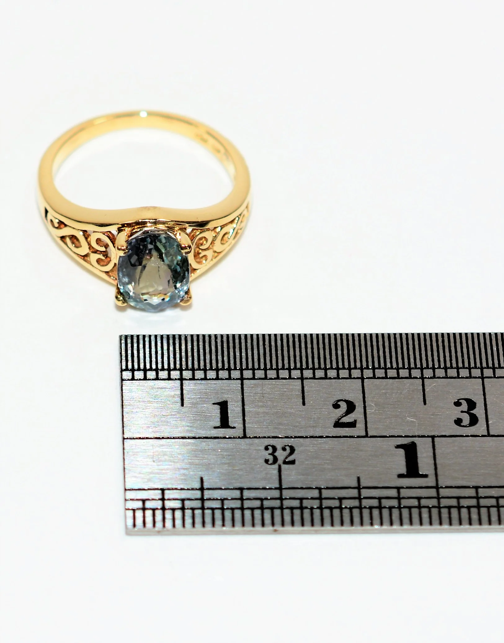 Natural Blue Spinel Ring 14kt Solid Gold 1.80ct Solitaire Ring Gemstone Ring Statement Ring Vintage Ring Ladies Ring June Birthstone Jewelry - Image 10