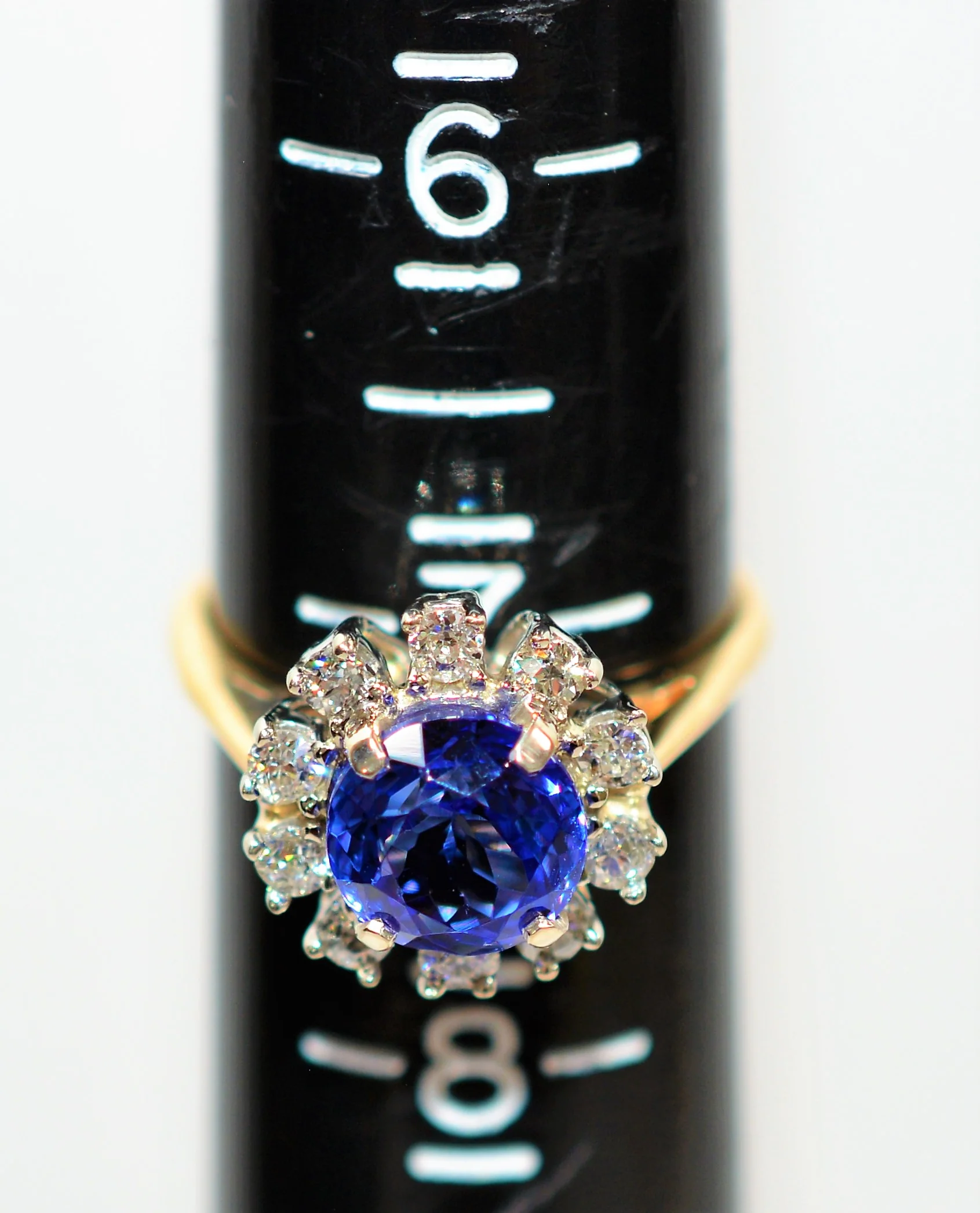 Certified Natural D'Block Tanzanite & Diamond Ring 14K Solid Gold 2.92tcw Engagement Ring Statement Ring Cocktail Ring Womens Ring Jewellery - Image 10
