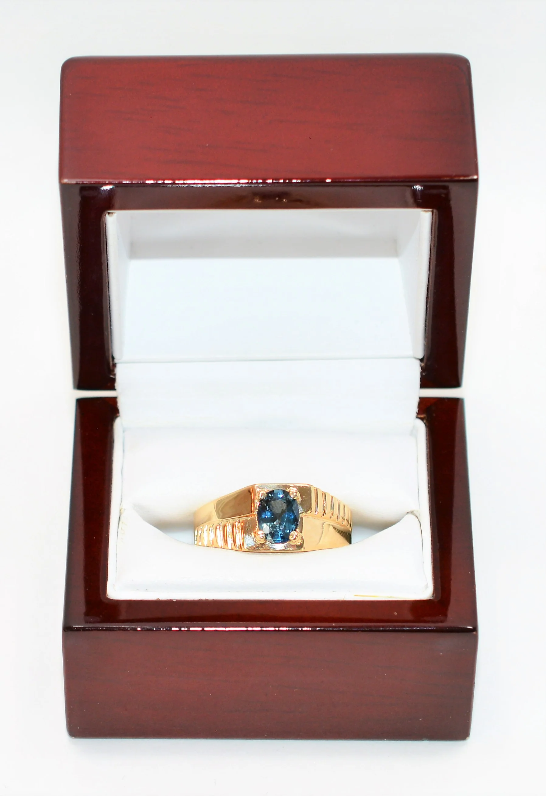 Natural Ceylon Sapphire Ring 10K Solid Gold 1.59ct Sri Lankan Sapphire Ring Solitaire Ring Gemstone Ring Statement Ring Men's Ring Jewellery - Image 12