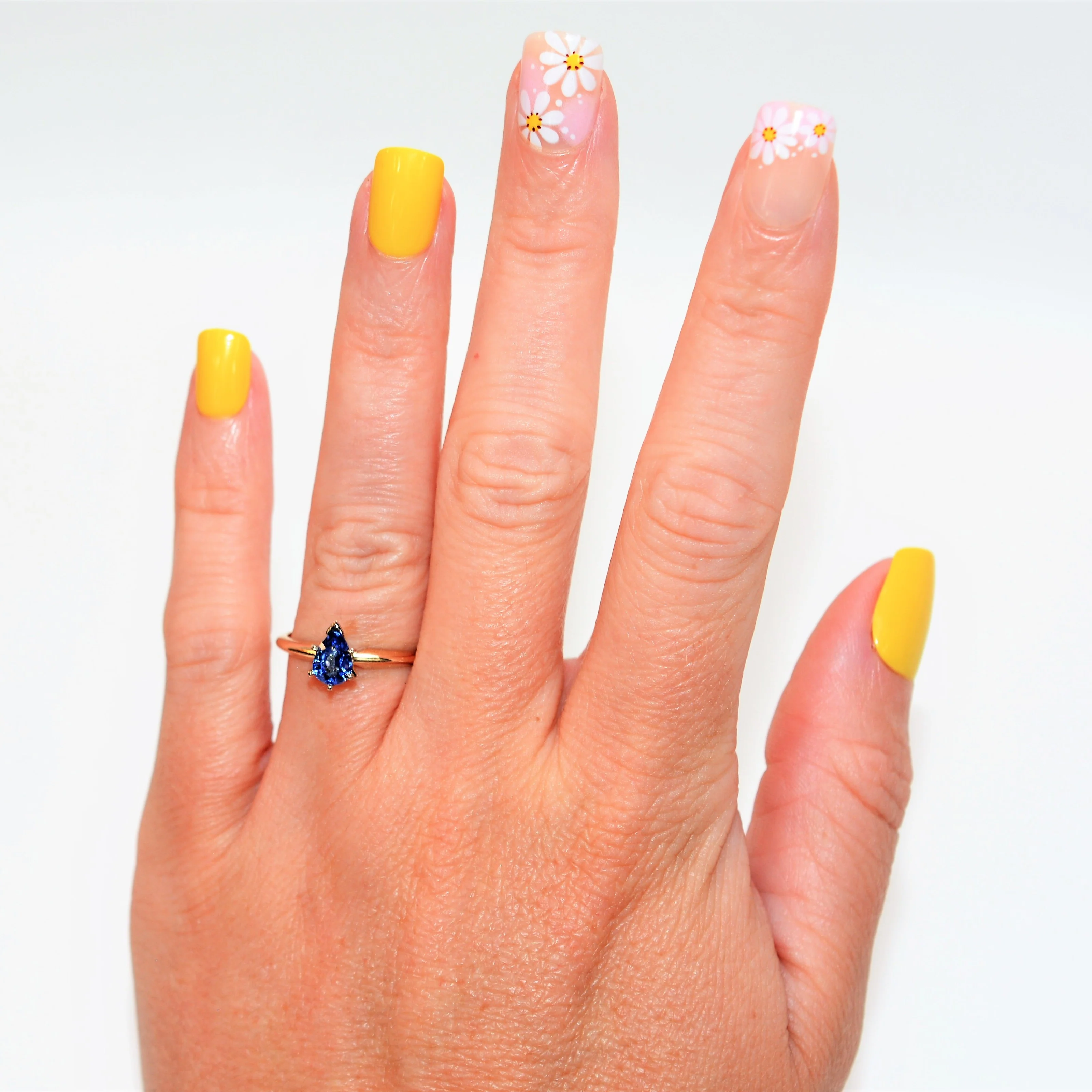 Natural Ceylon Sapphire Ring 14K Solid Gold .87ct Sri Lankan Sapphire Ring Engagement Ring Wedding Ring Promise Ring Solitaire Ring Bridal - Image 2