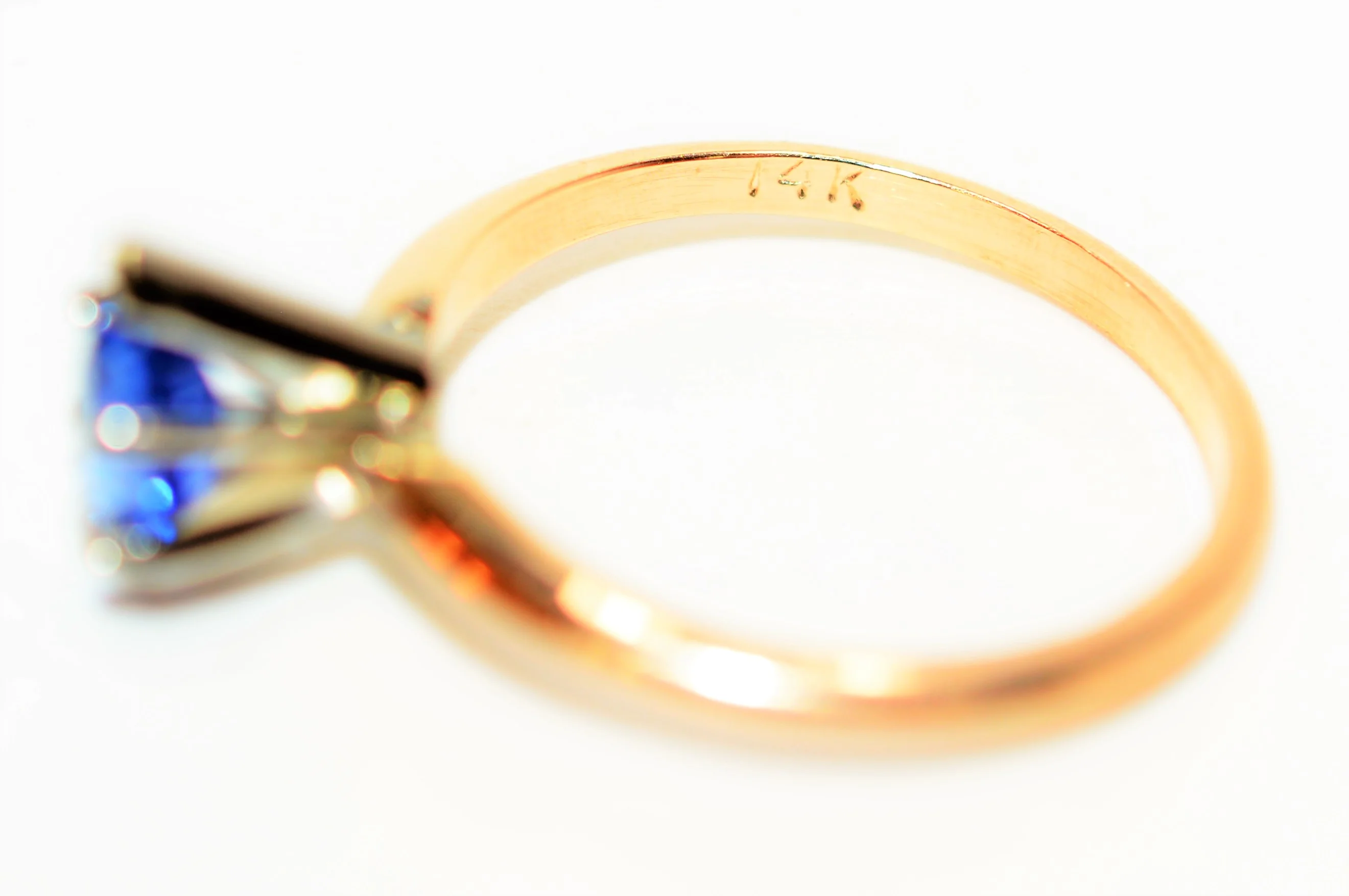 Natural Ceylon Sapphire Ring 14K Solid Gold .87ct Sri Lankan Sapphire Ring Engagement Ring Wedding Ring Promise Ring Solitaire Ring Bridal - Image 6