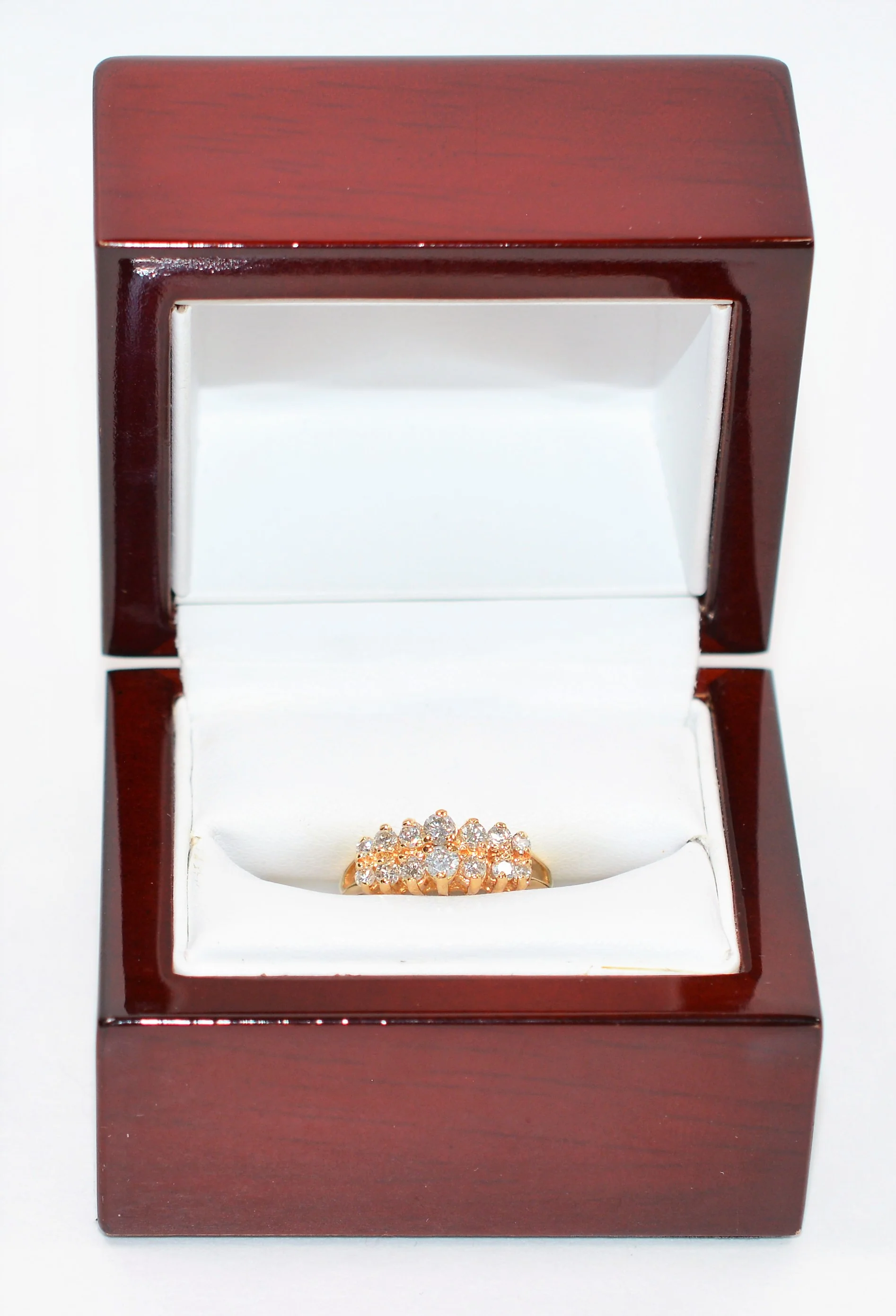 Natural Diamond Ring 14K Solid Gold .58tcw Cluster Ring Cocktail Ring Vintage Ring Estate Ring Statement Ring Ladies Ring Women's Ring Fine - Image 12