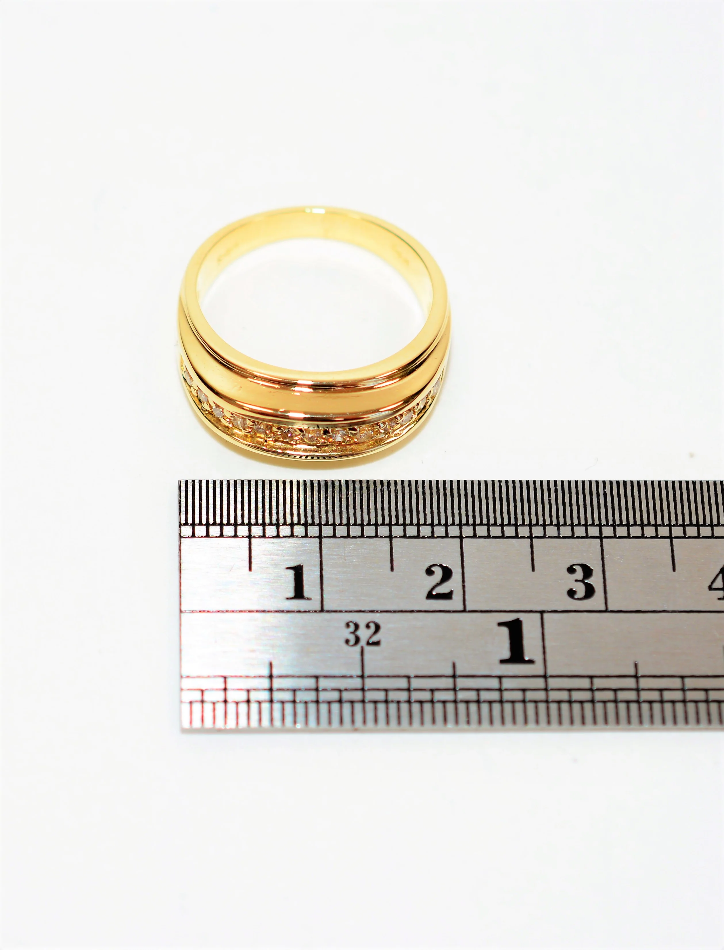 Natural Diamond Ring 14K Solid Gold .20tcw Band Ring Statement Ring Stackable Ring Ladies Ring Women's Ring Vintage Ring Estate Jewellery - Image 11