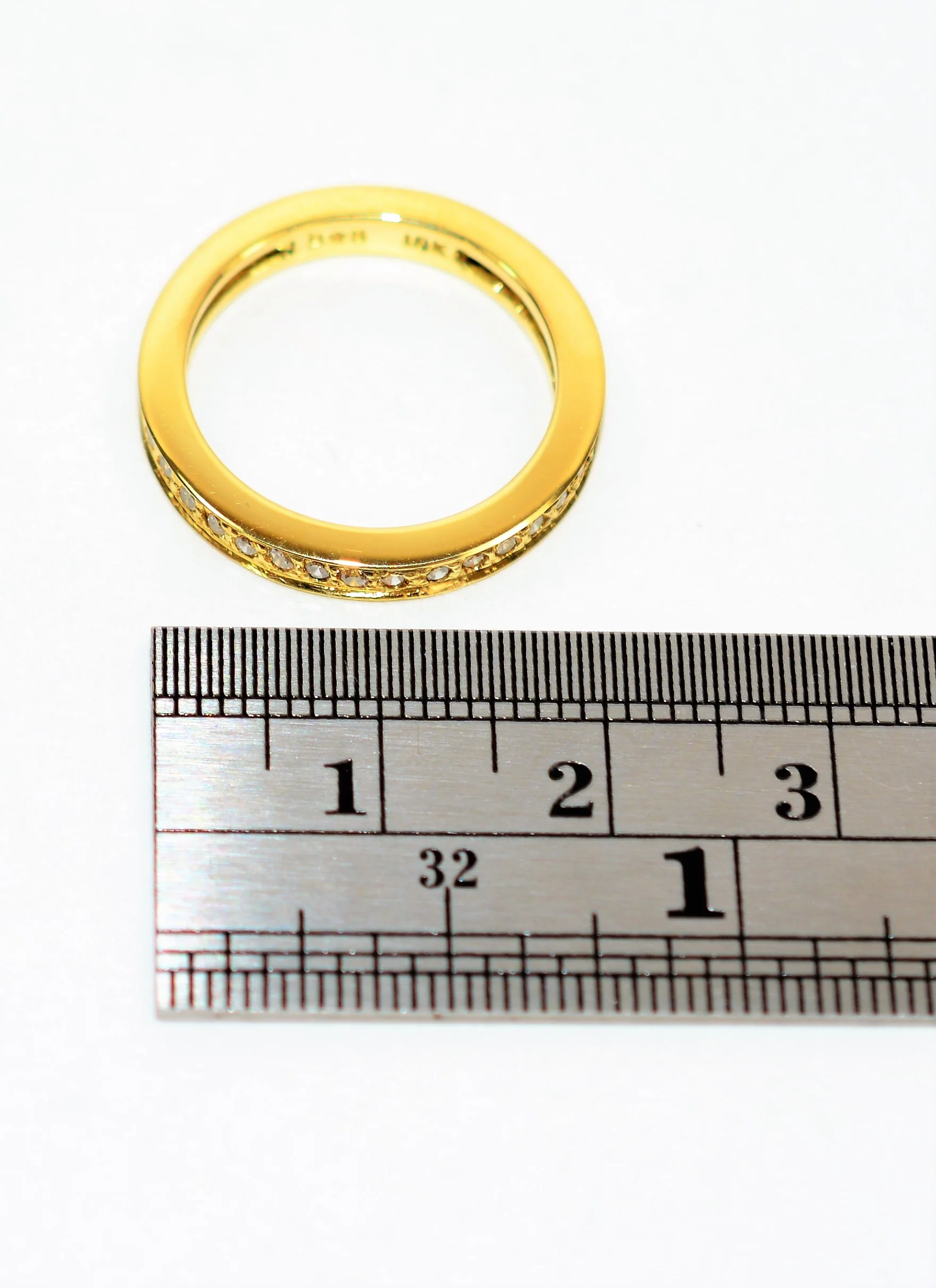 Natural Diamond Ring 18K Solid Gold .36tcw Diamond Band Eternity Ring Wedding Ring Wedding Band Stackable Ring Bridal Jewelry Fine Gold Band - Image 10