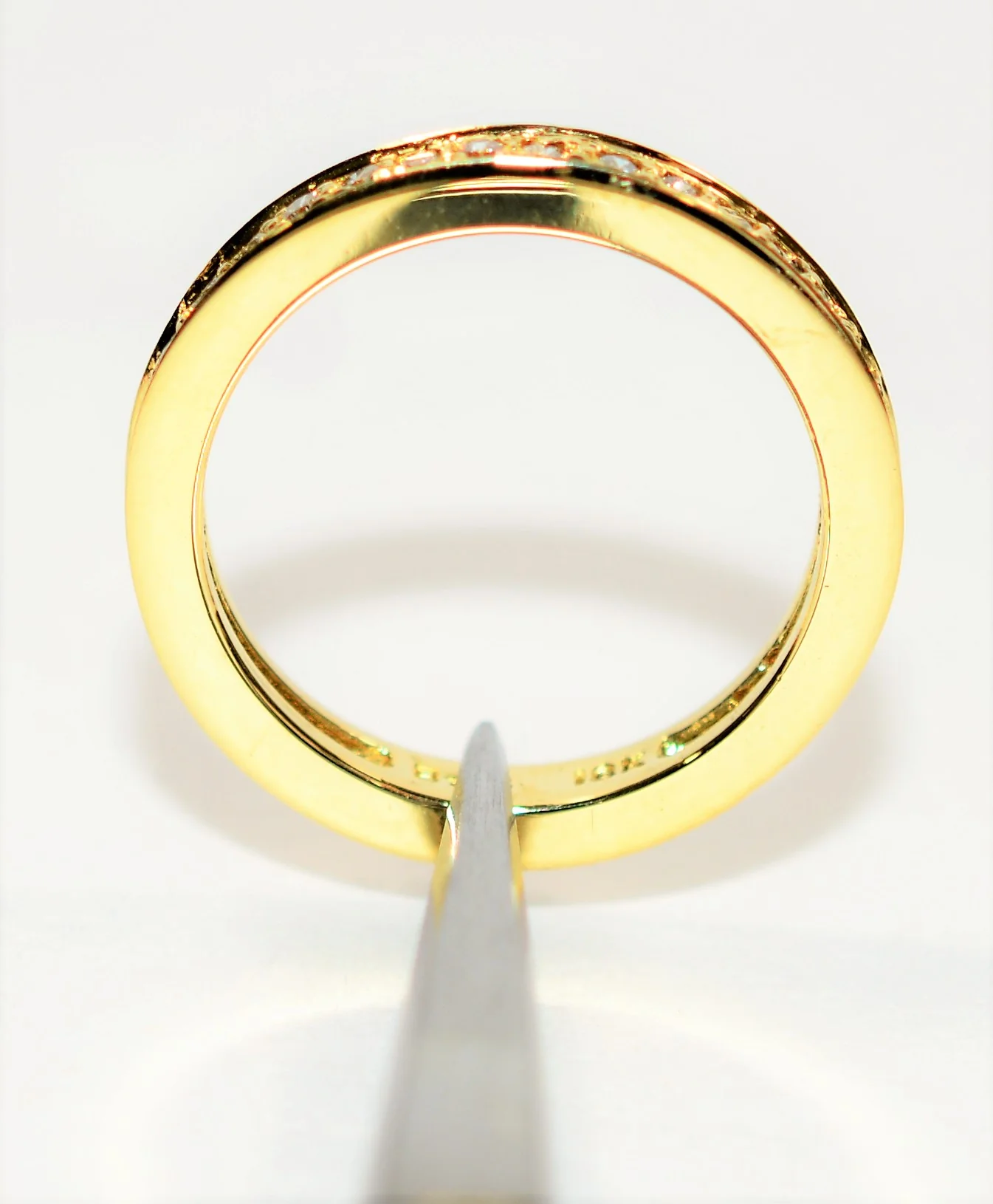 Natural Diamond Ring 18K Solid Gold .36tcw Diamond Band Eternity Ring Wedding Ring Wedding Band Stackable Ring Bridal Jewelry Fine Gold Band - Image 3