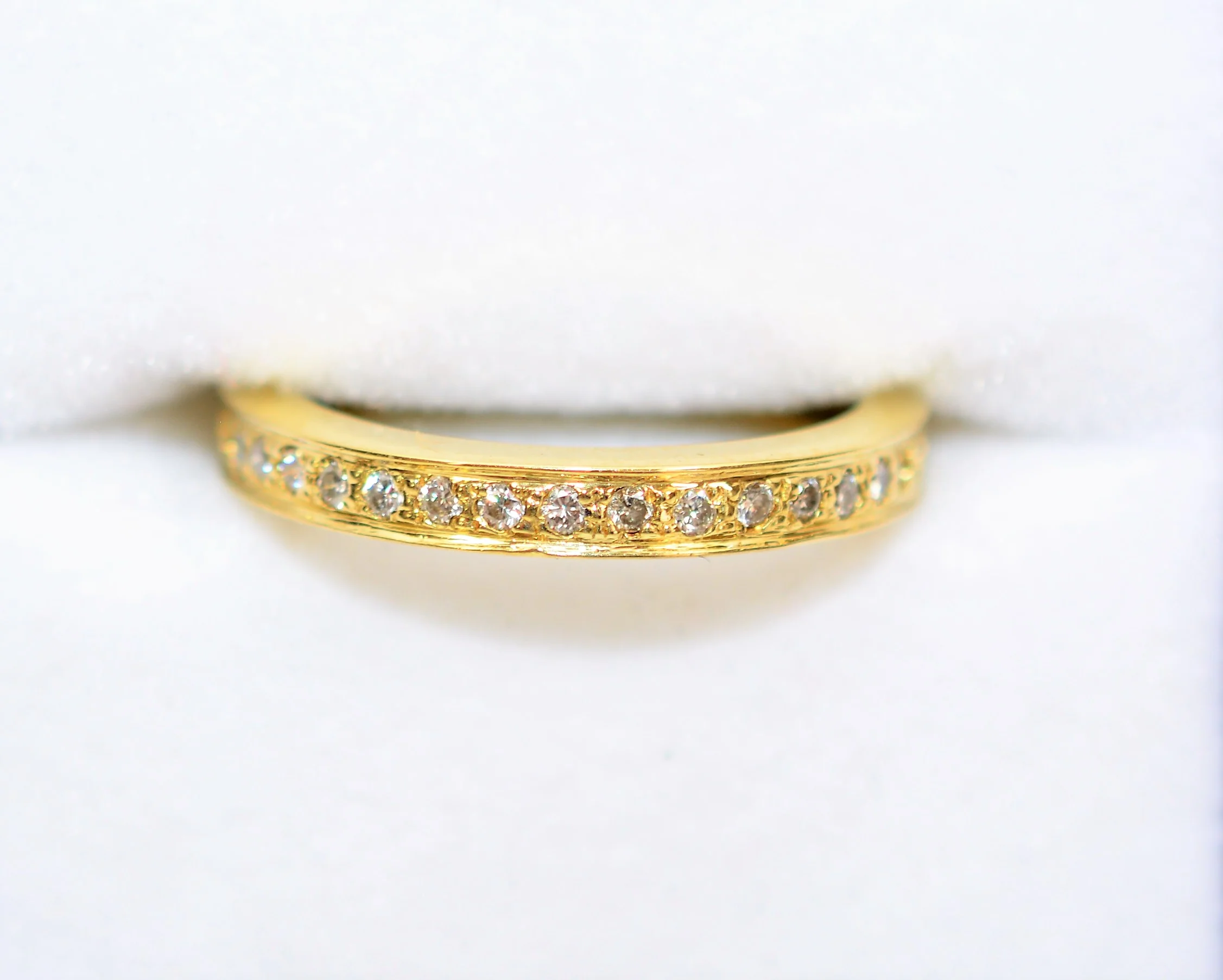 Natural Diamond Ring 18K Solid Gold .36tcw Diamond Band Eternity Ring Wedding Ring Wedding Band Stackable Ring Bridal Jewelry Fine Gold Band - Image 5