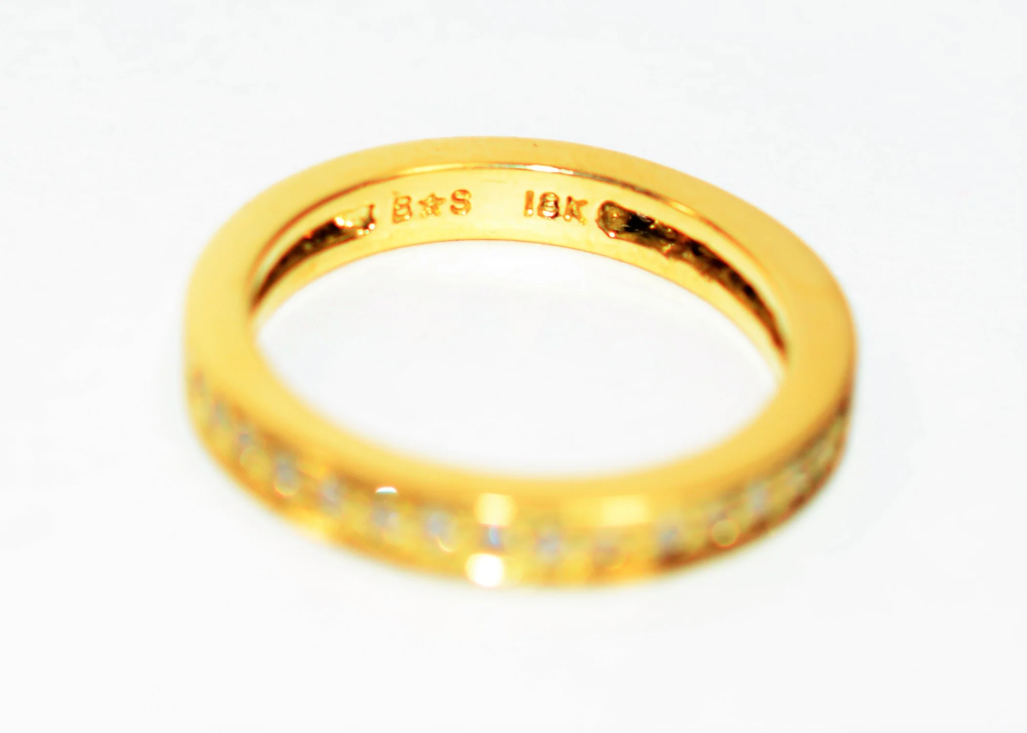 Natural Diamond Ring 18K Solid Gold .36tcw Diamond Band Eternity Ring Wedding Ring Wedding Band Stackable Ring Bridal Jewelry Fine Gold Band - Image 6