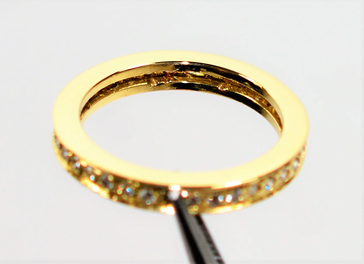Natural Diamond Ring 18K Solid Gold .36tcw Diamond Band Eternity Ring Wedding Ring Wedding Band Stackable Ring Bridal Jewelry Fine Gold Band - Image 7