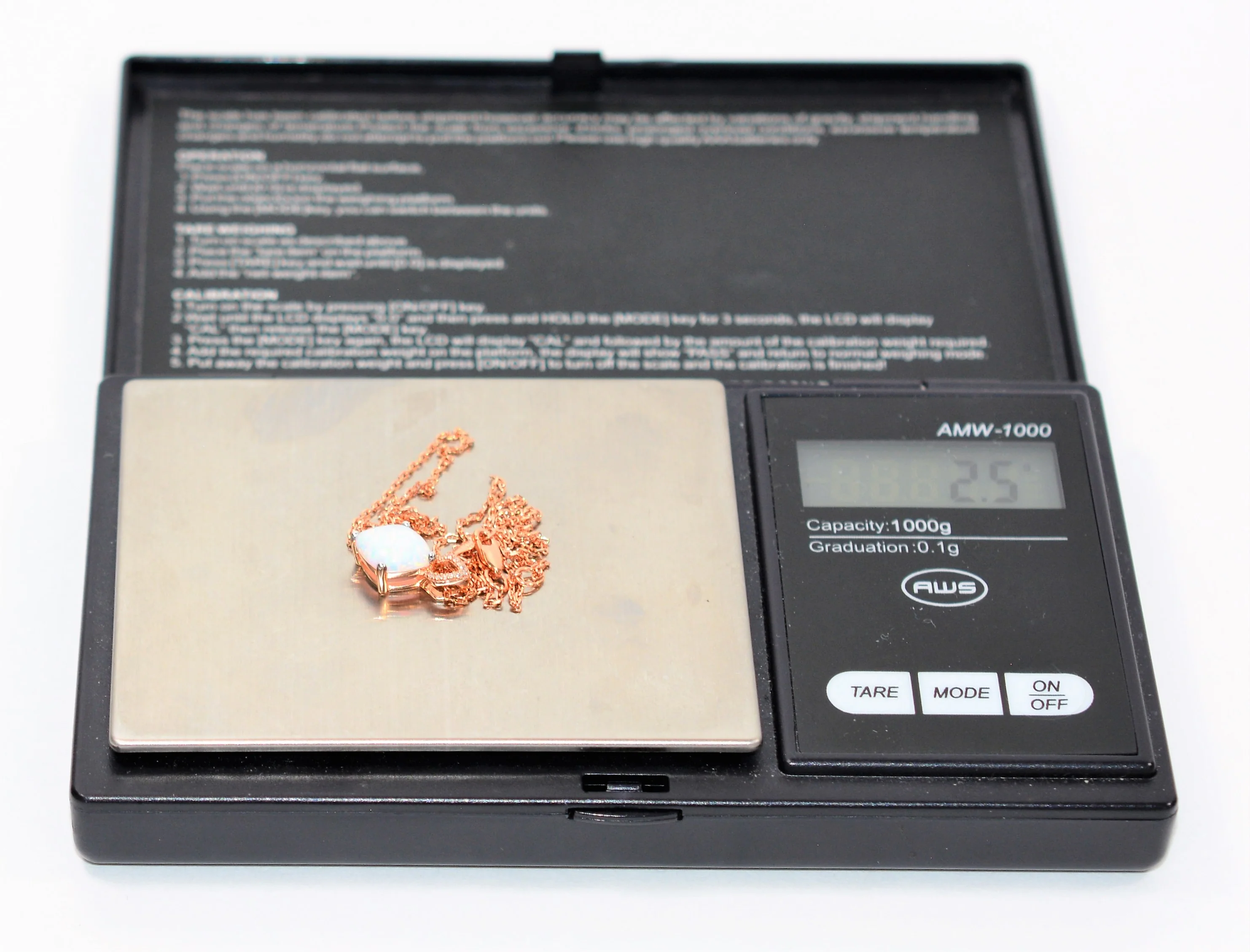Ethiopian Opal & Diamond 1.11tcw 10kt Rose Gold Pave Pendant Women's Necklace - Image 10