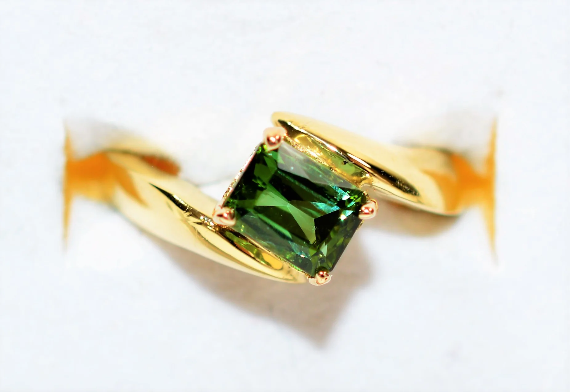 Certified Natural Paraiba Tourmaline Ring 18K Solid Gold 1.25ct Solitaire Gemstone Women's Estate Jewelry - Image 6