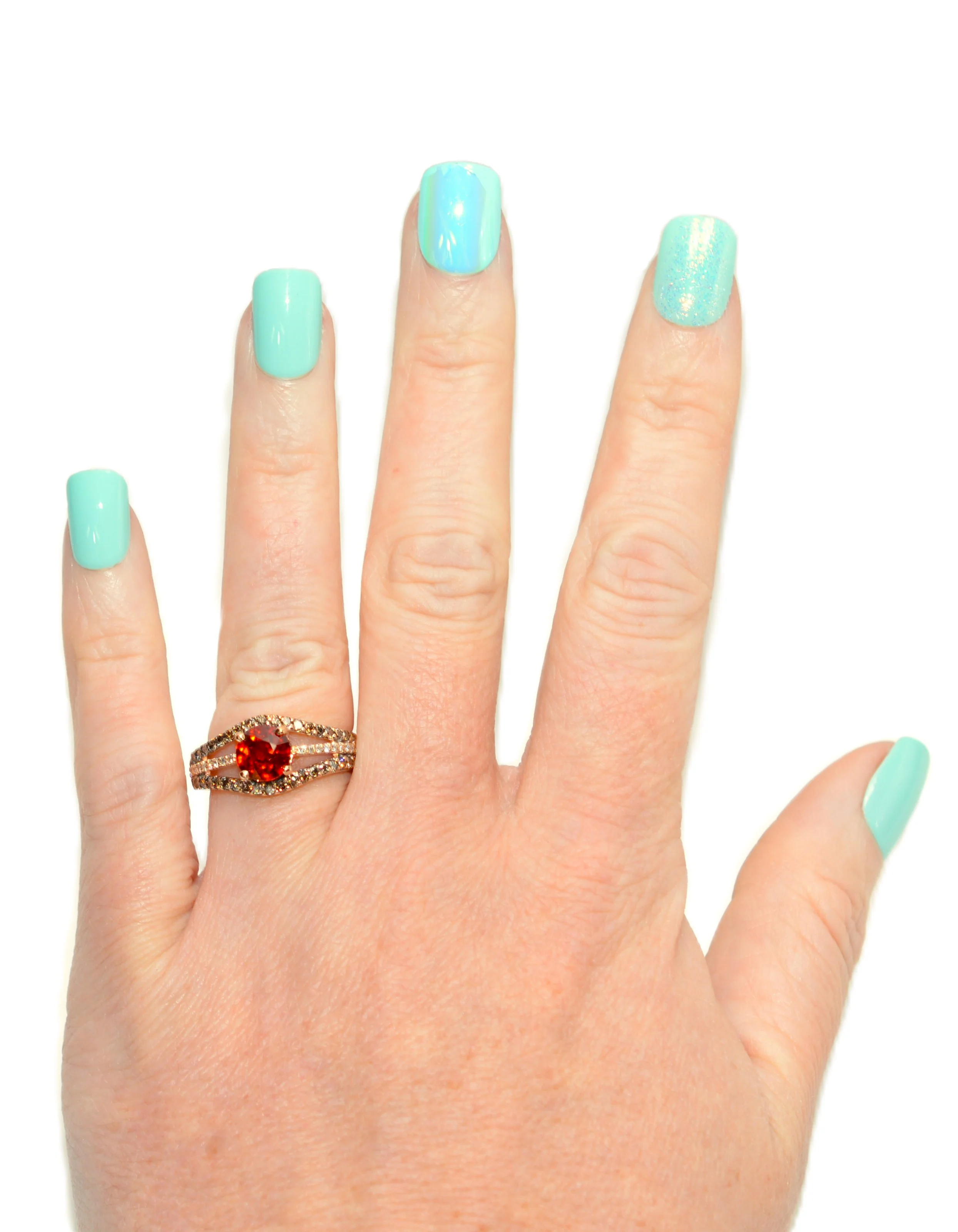 LeVian Natural Spessartine Garnet & Diamond Ring 14K Rose Gold 2.20tcw Mandarin Garnet Designer Le Vian Jewelry Fanta Garnet Orange Gemstone - Image 2