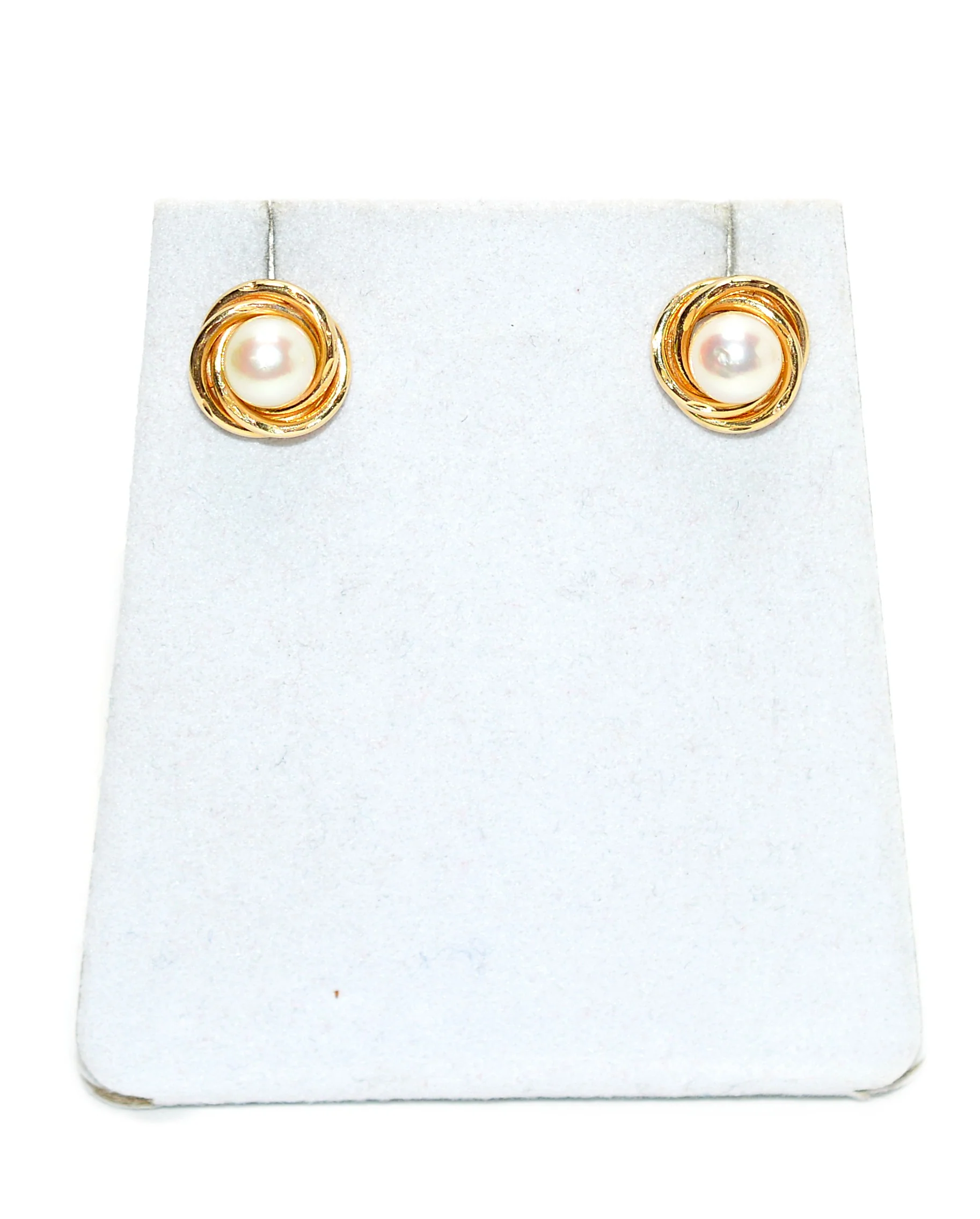 Natural Akoya Pearl Earrings 14K Solid Gold Earrings Stud Earrings Antique Earrings Vintage Earrings Fine Estate Jewelry October Birthstone - Image 13