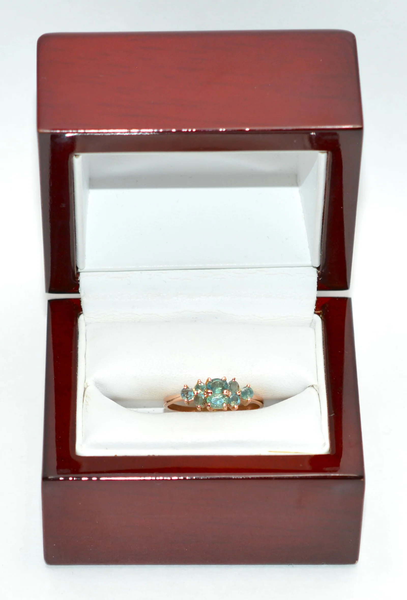 Natural Alexandrite Ring 10K Gold .72tcw Cluster Ring Gemstone Ring Vintage Gem - Image 12