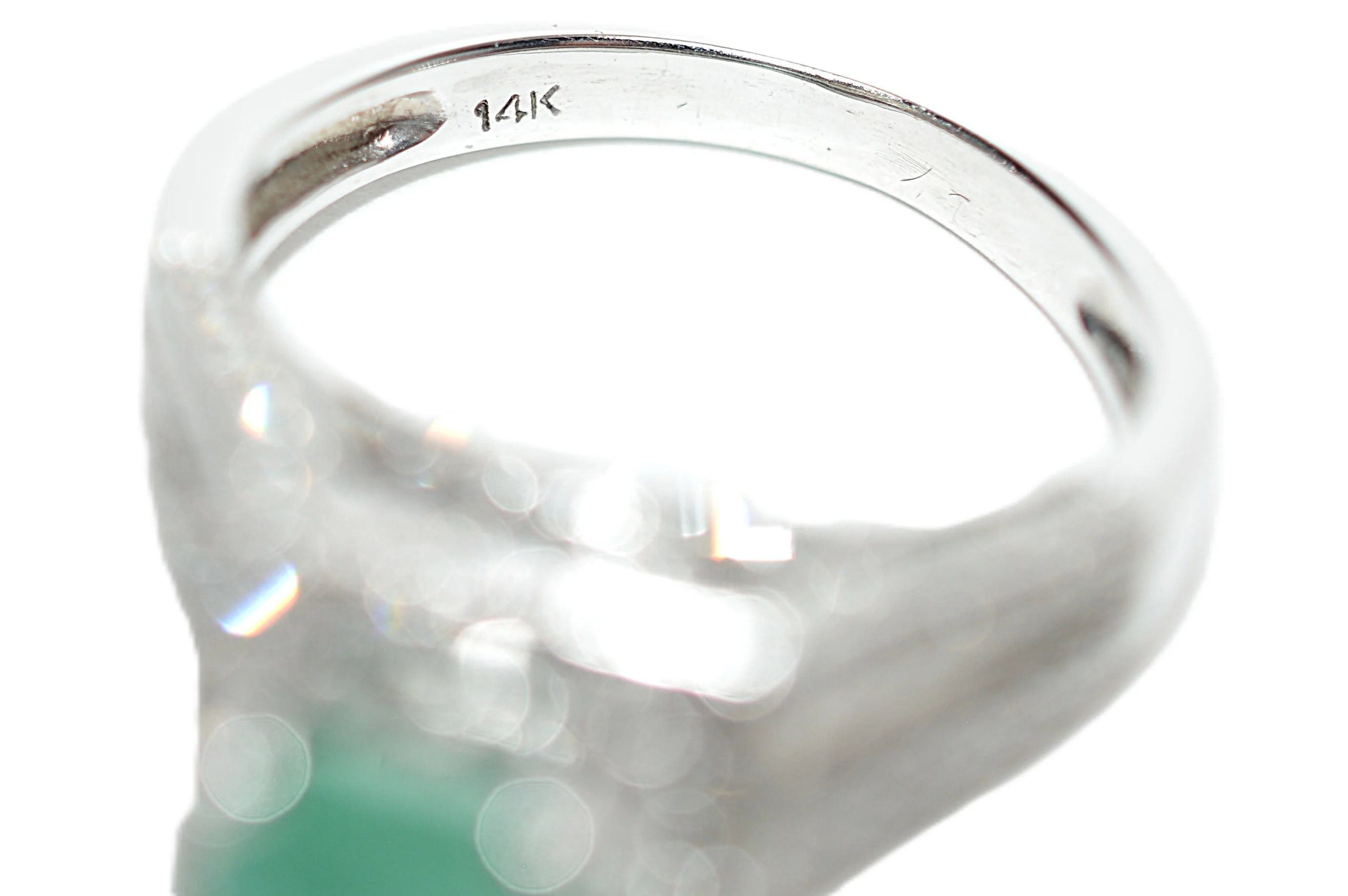 Natural Colombian Emerald & Diamond Ring 14K White Gold 2.37tcw Engagement Ring Statement Ring Wedding Ring May Birthstone Bridal Jewelry - Image 6