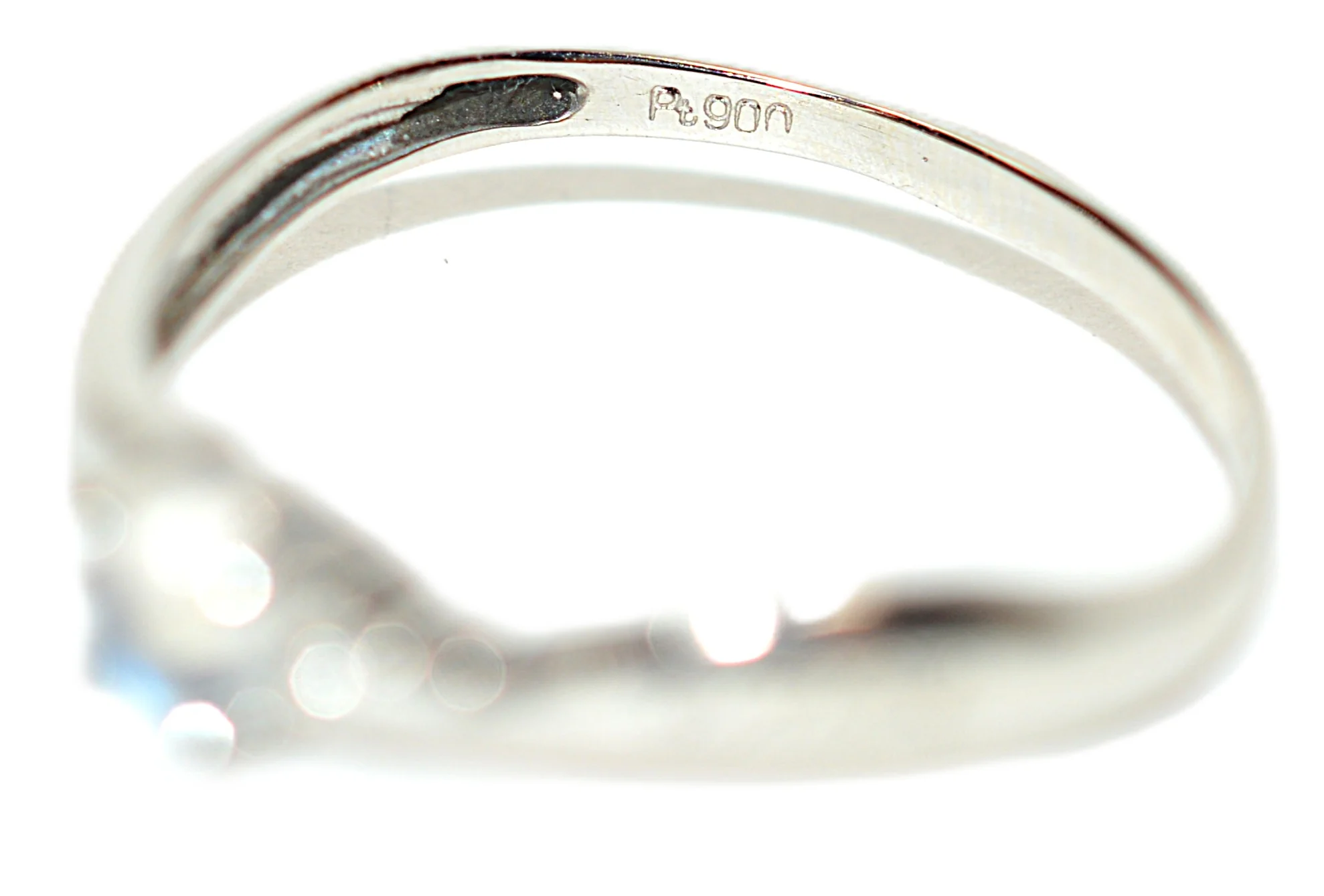 Natural Moonstone Ring Solid Platinum Solitaire Ring Promise Ring Bridal Jewelry Love Ring Engagement Ring Statement Ring Gemstone Ring - Image 6