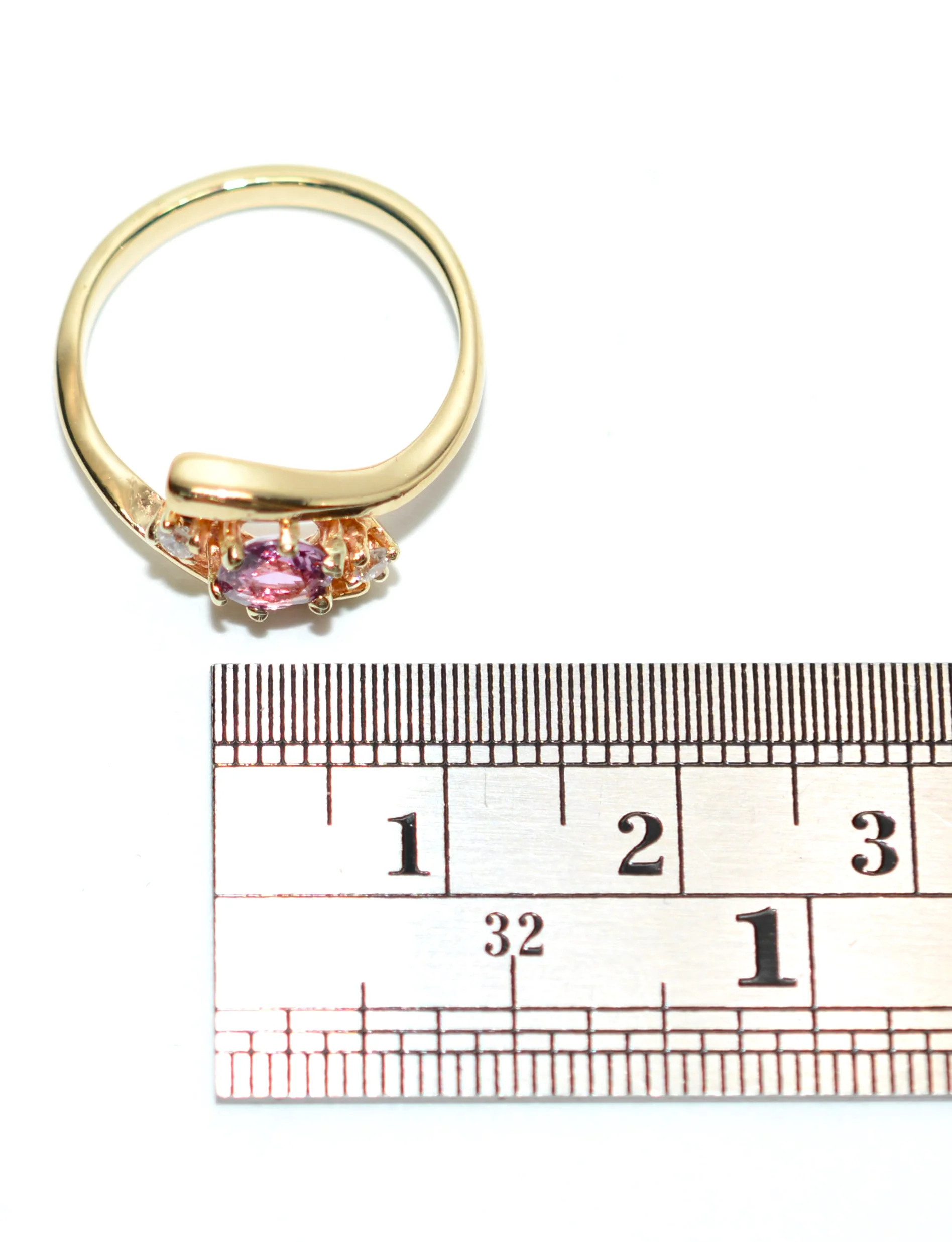 Natural Padparadscha Sapphire & Diamond Ring 14K Solid Gold .52tcw Gemstone Ring Women's Ring Fine Jewelry Statement Ring Birthstone Ring - Image 10