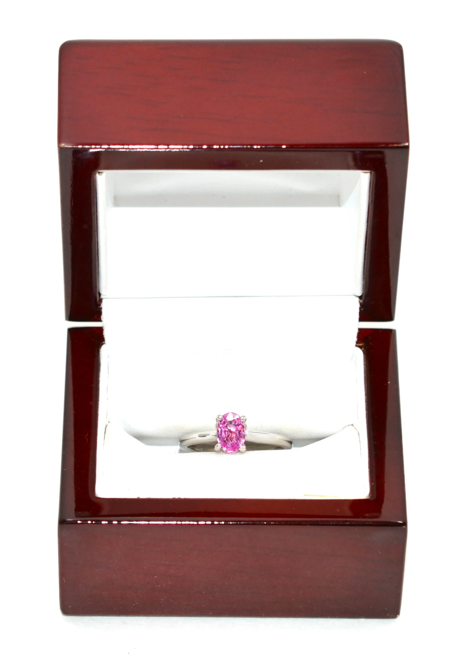 Natural Padparadscha Sapphire Ring White Gold Ring .87ct Ceylon Ring Sapphire Ring Solitaire Ring Engagement Ring Bridal Jewelry Pink Ring - Image 12