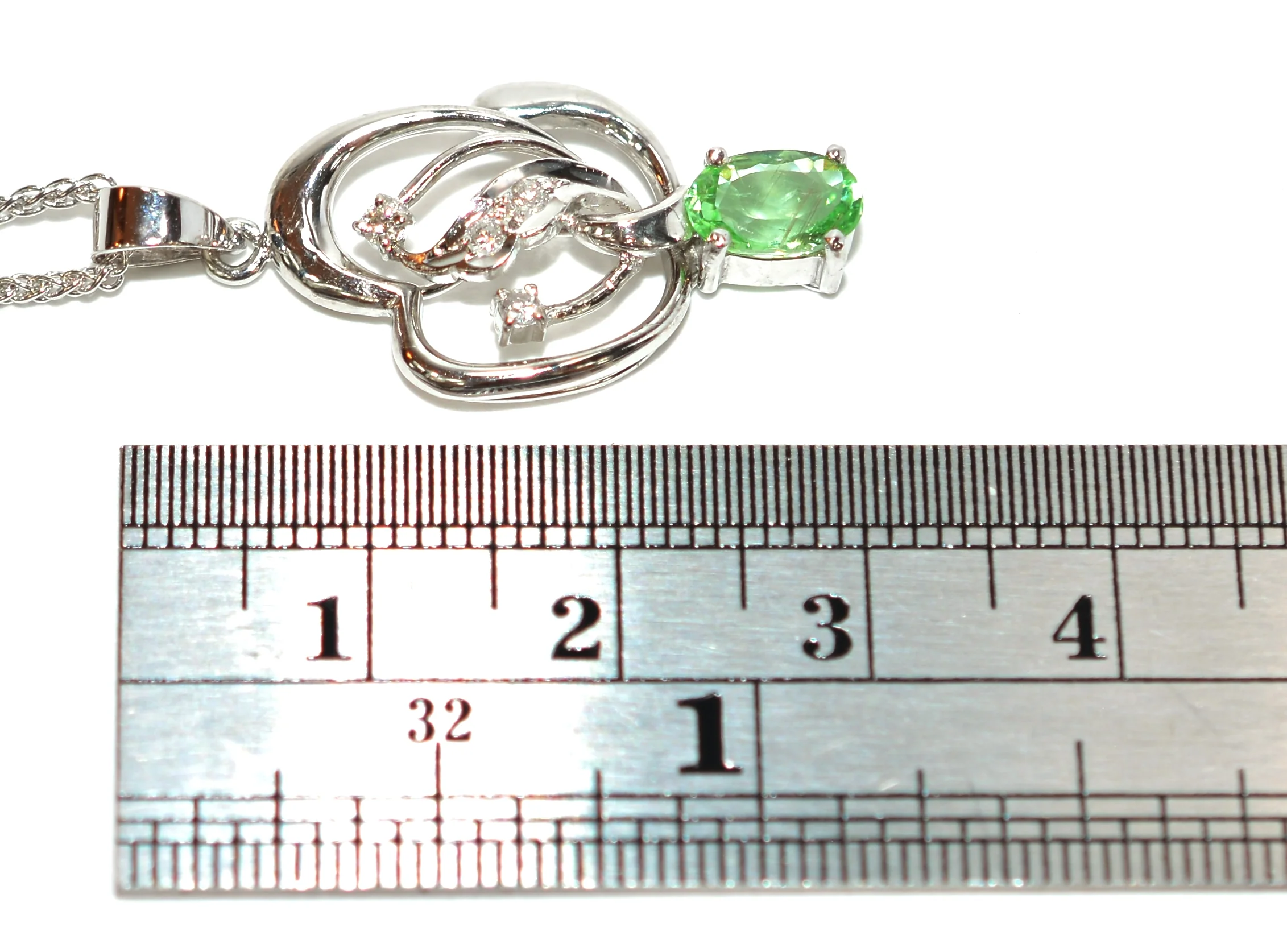 Natural Paraiba Tourmaline & Diamond Necklace 14K Solid White Gold .87tcw Tourmaline Necklace Gemstone Necklace Statement Necklace Cocktail - Image 11