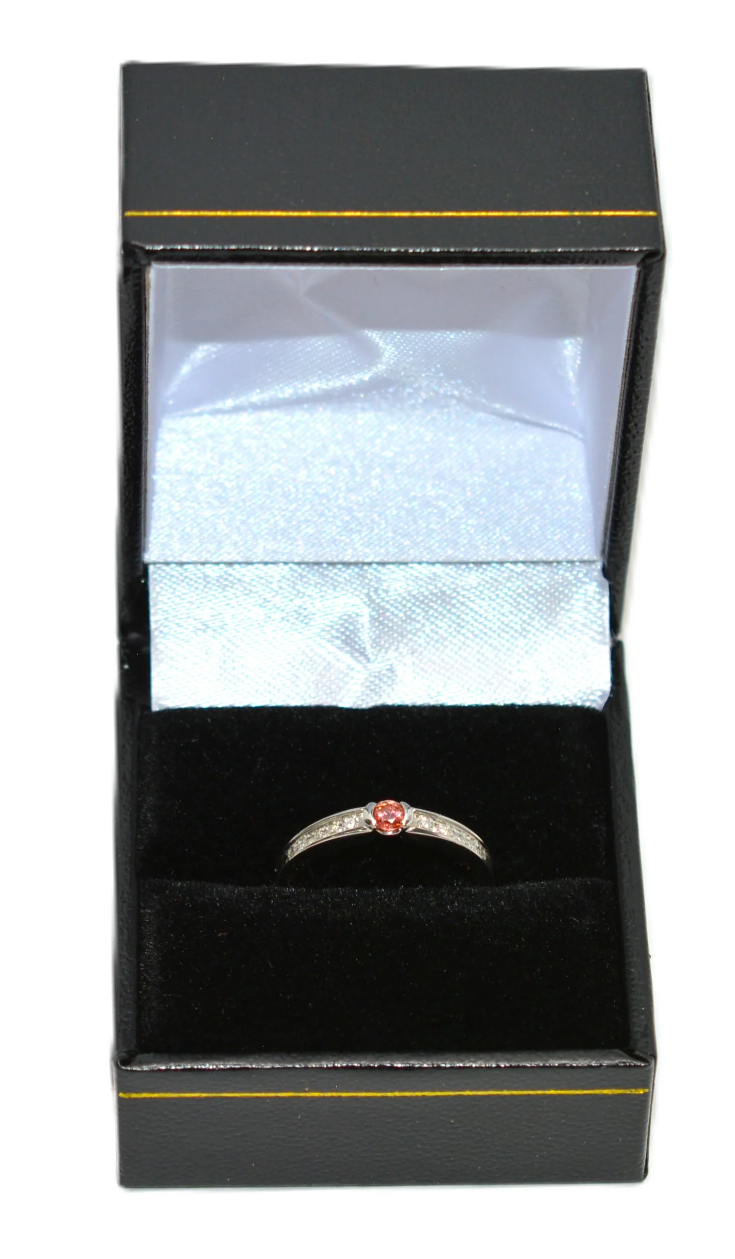 Natural Pink Elbaite Tourmaline & Diamond Ring Solid Platinum .23tcw Gemstone Ring Promise Ring Pink Ring Birthstone Ring Engagement Ring - Image 12