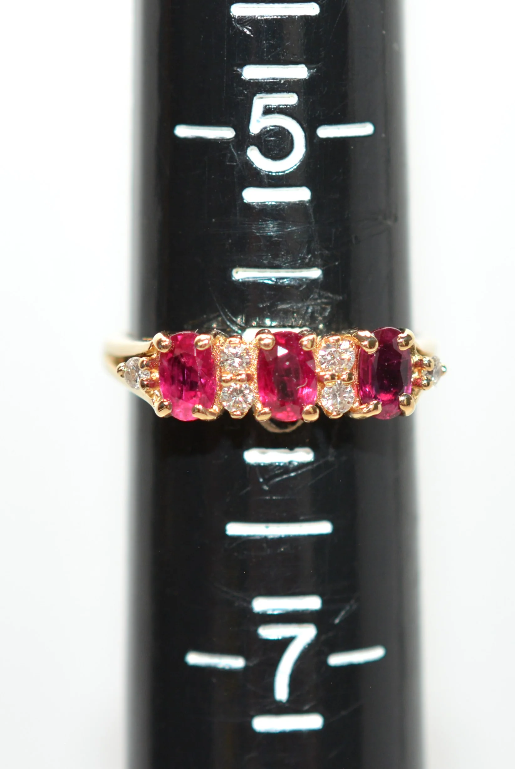 Natural Ruby & Diamond Ring 14K Solid Gold 1.20tcw Gemstone Anniversary Band Estate Engagement Bridal Jewelry July Birthstone Ladies Ring - Image 9