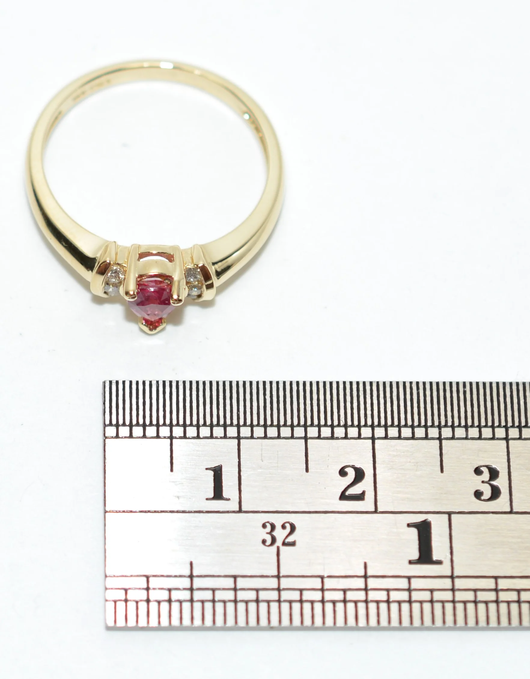 Natural Ruby & Diamond Ring 14K Solid Gold .51tcw Gemstone Anniversary Statement Estate Ring Engagement Bridal Jewelry Promise Ring Red Gem - Image 10