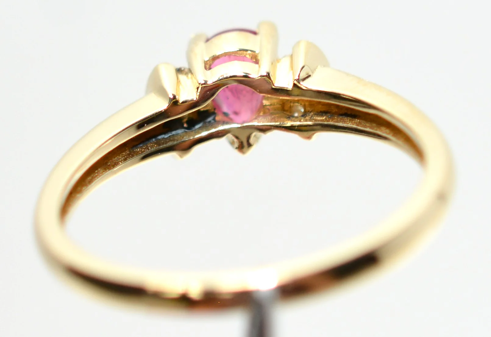 Natural Ruby & Diamond Ring 14K Solid Gold .51tcw Gemstone Anniversary Statement Estate Ring Engagement Bridal Jewelry Promise Ring Red Gem - Image 7