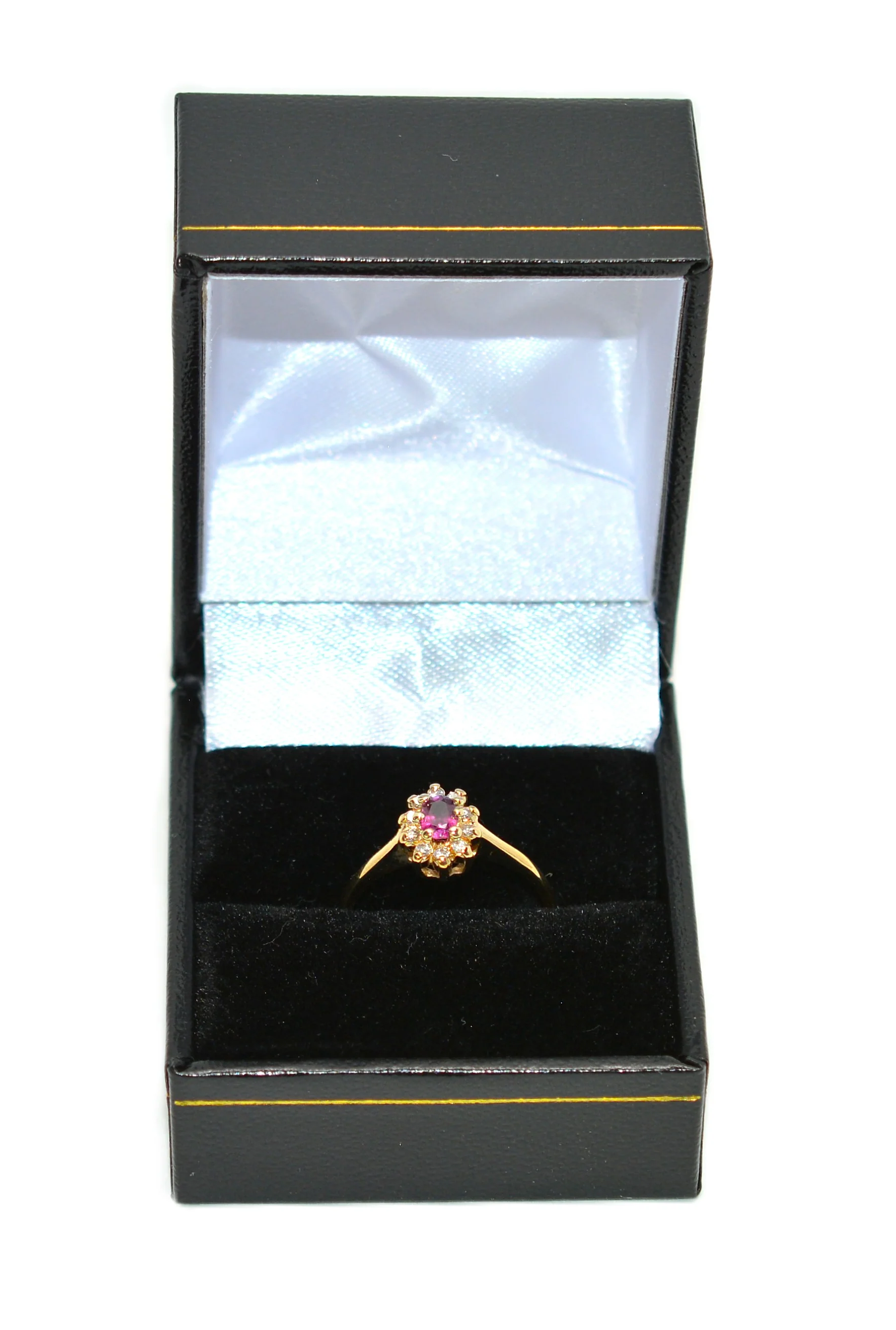 Natural Ruby & Diamond Ring 14K Solid Gold .36tcw Gemstone Ring July Birthstone Ring Statement Anniversary Ring Vintage Estate Jewelry - Image 15