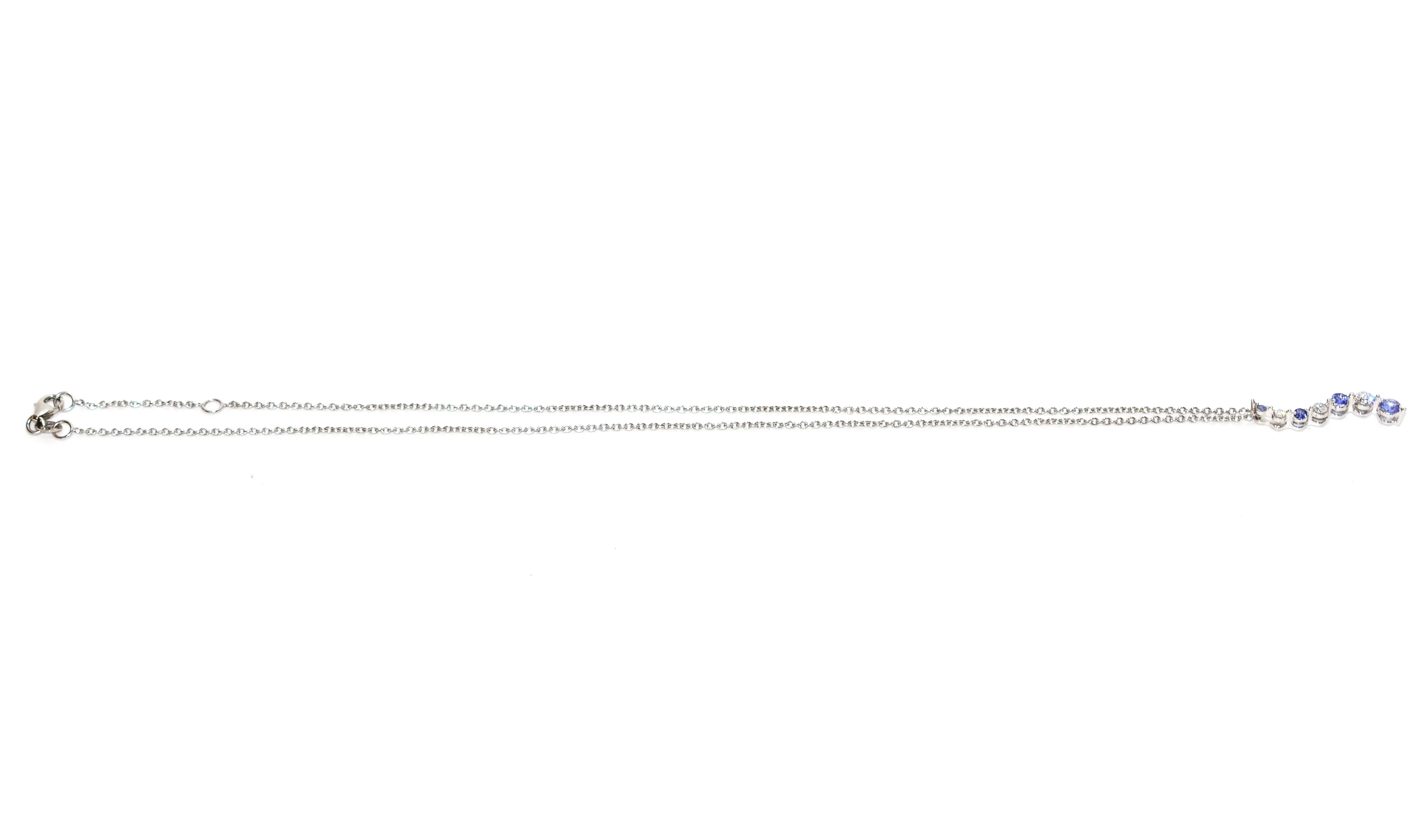 Natural Tanzanite & Diamond Necklace 14K White Gold .51tcw Tanzanite Necklace Pendant Necklace Birthstone Necklace Bridal Jewelry Fine Drop - Image 4