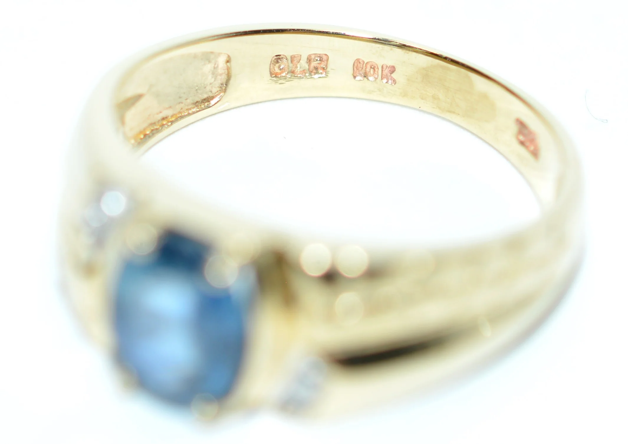 Natural Ceylon Sapphire & Diamond Ring 10K Solid Gold 1.52tcw Mens Ring Gents Ring Vintage Ring Cocktail Ring Blue Statement Ring Birthstone - Image 6