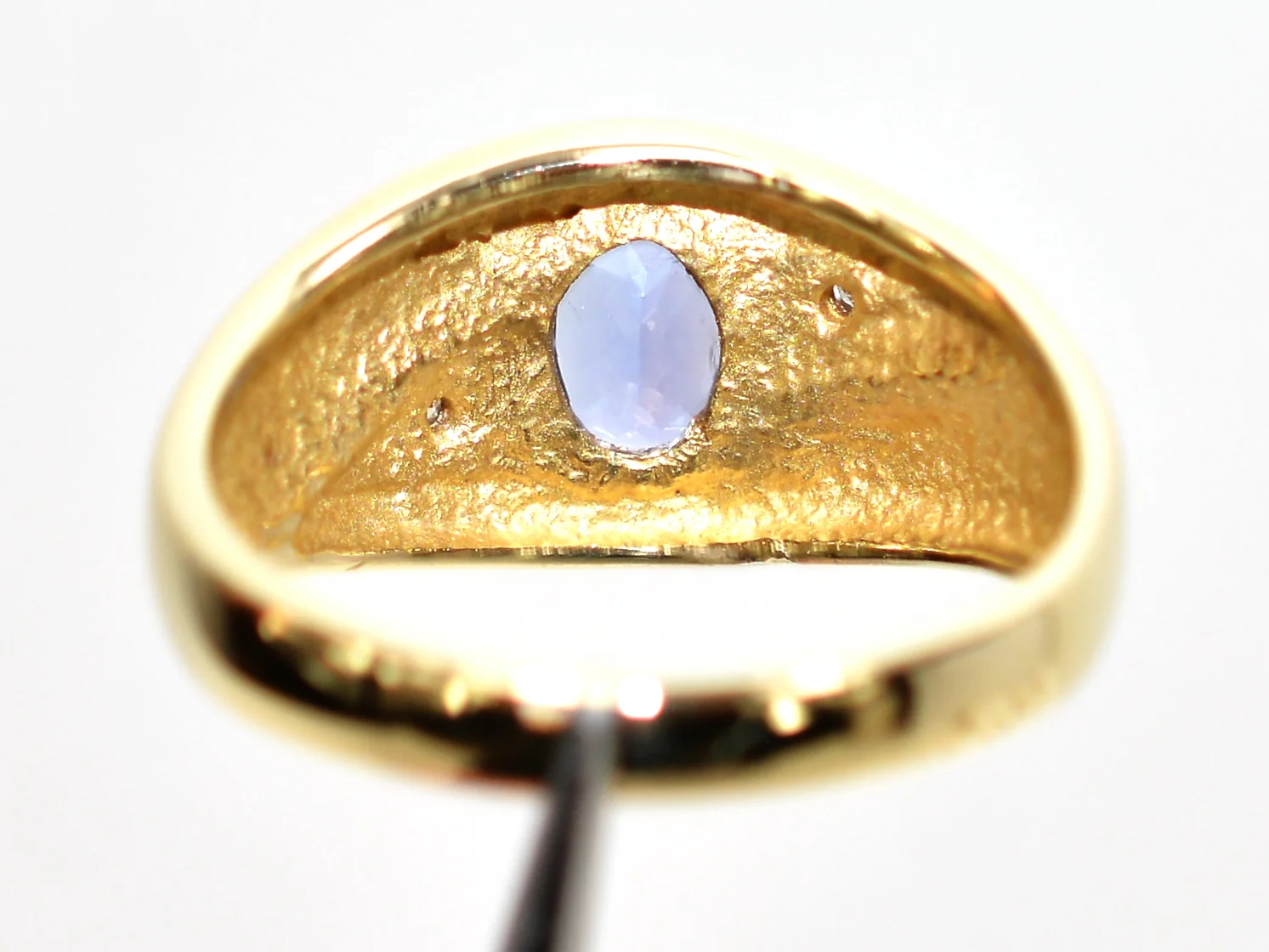 Natural Tanzanite & Diamond Ring 10K Solid Gold .89tcw Men's Ring Gentlemen's Ring Gents Ring Vintage Ring Cocktail Ring Statement Ring - Image 7
