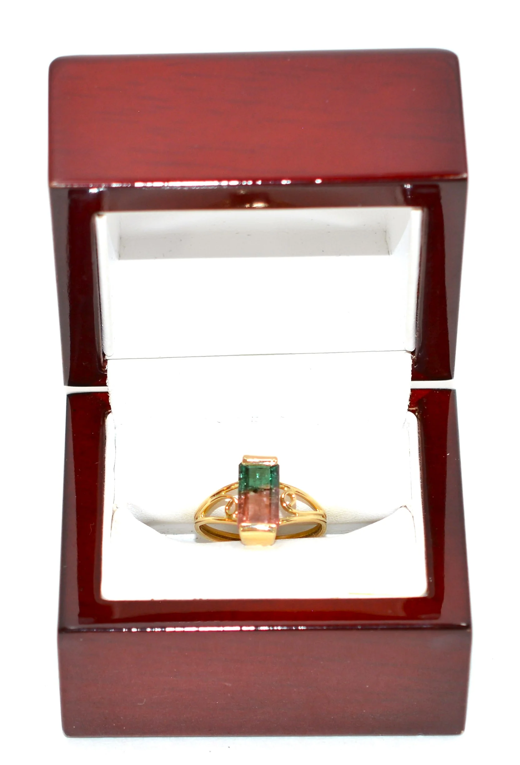 Natural Watermelon Tourmaline Ring 14K Solid Gold 2.31ct Solitaire Ring Gemstone Ring Women's Ring Ladies Ring Statement Ring Cocktail Ring - Image 12