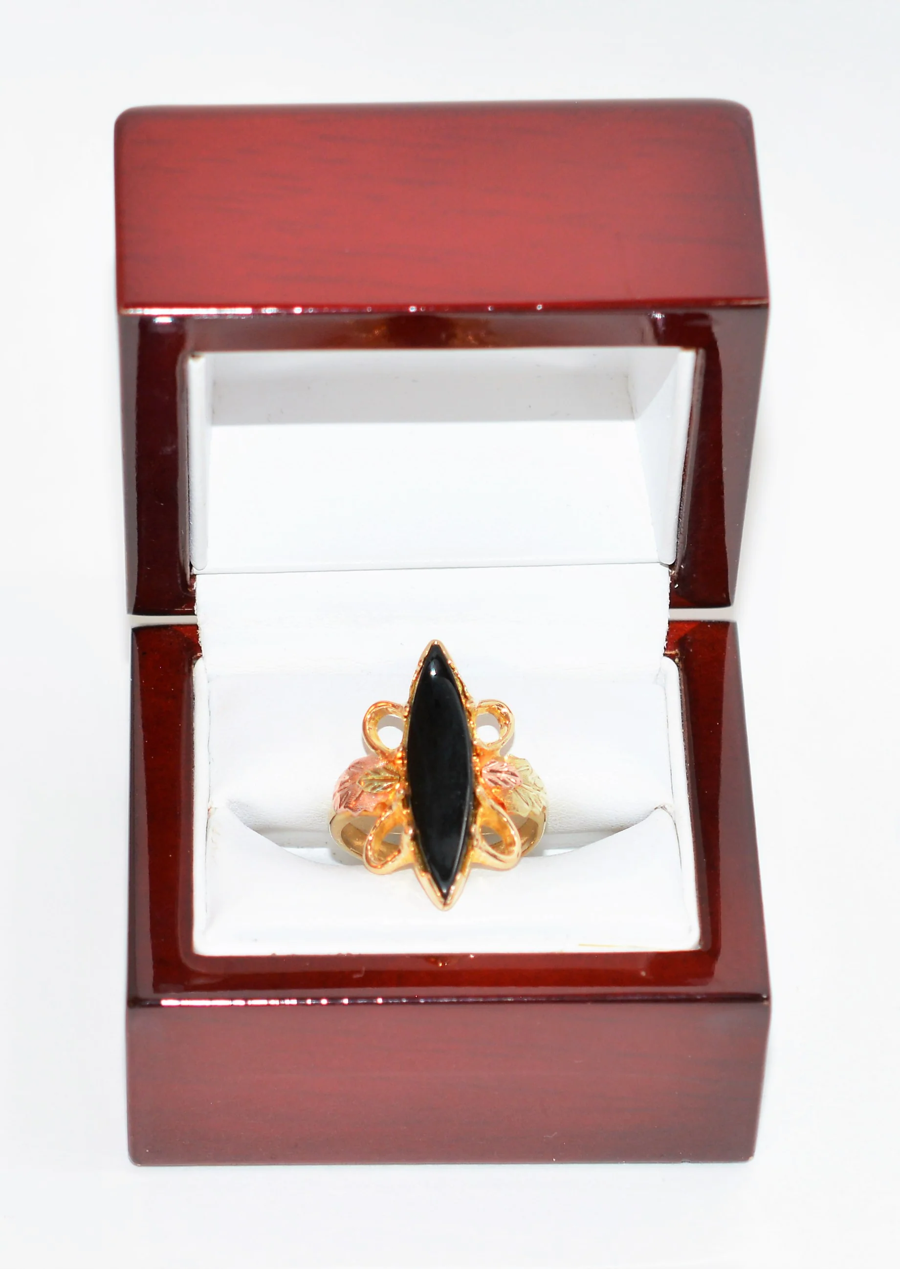 Natural Onyx Ring 10K Solid Gold Black Hills Dakota Jewelry Black Hills Ring Statement Ring Solitaire Ring Estate Ring Vintage Ring Nature - Image 12