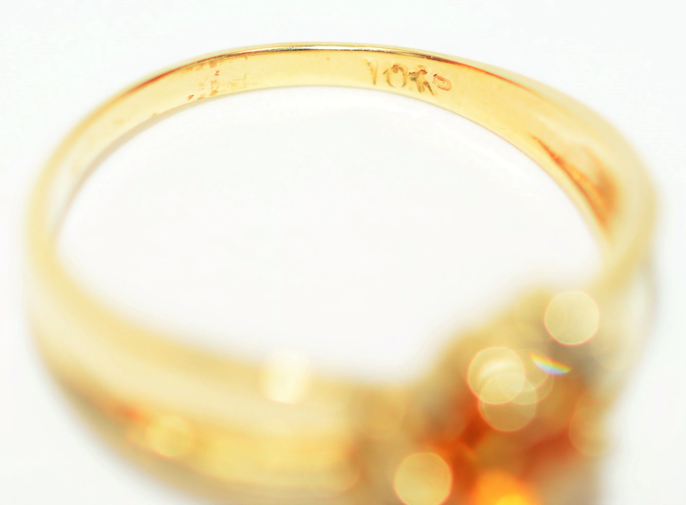 Natural Orange Sapphire & Diamond Ring 10K Solid Gold .76tcw September Birthstone Ring Gemstone Ring Orange Ring Women's Ring Ladies Ring - Image 6