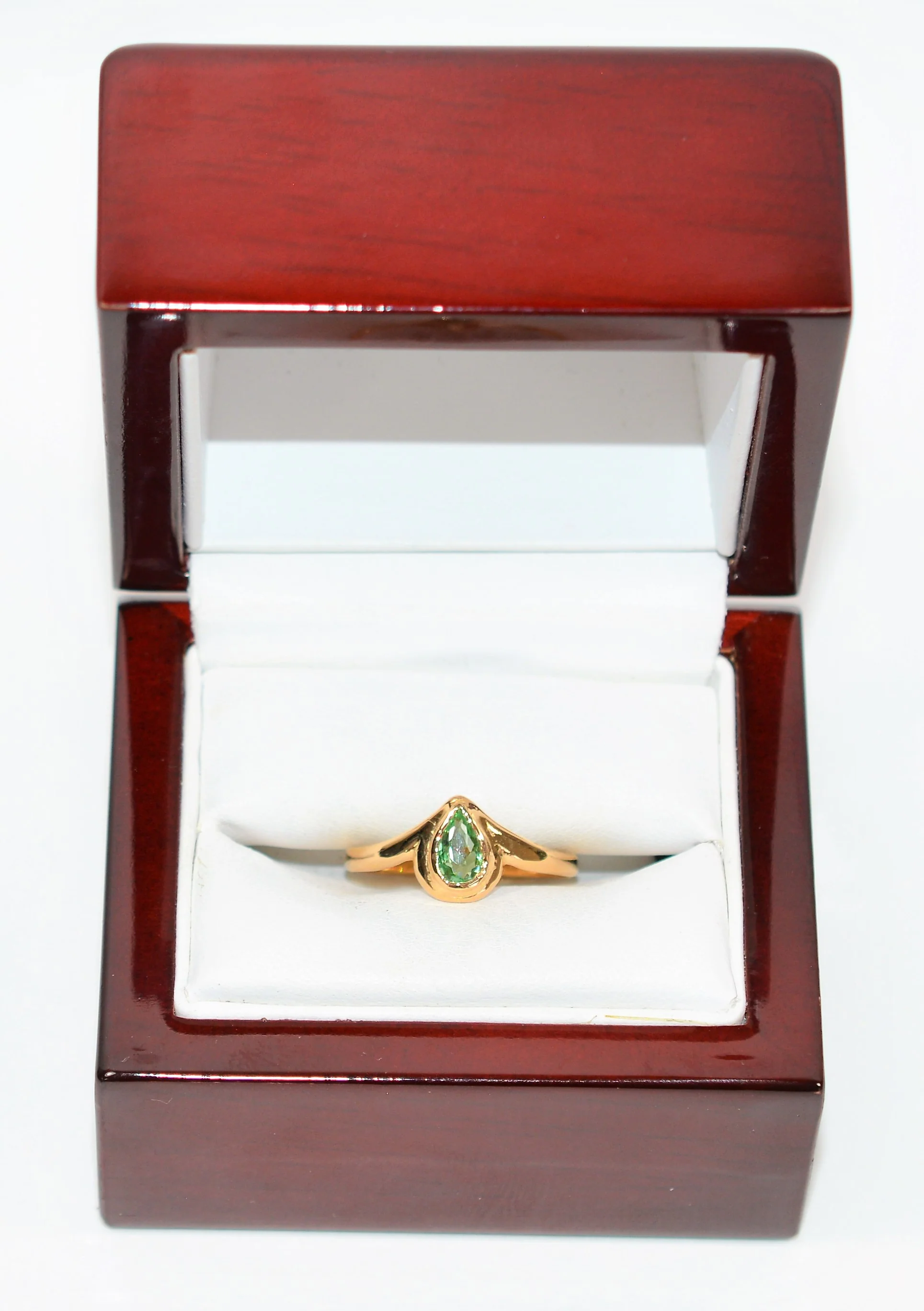 Natural Paraiba Tourmaline Ring 18K Solid Gold .34ct Solitaire Ring Fine Women's Ring Estate Jewelry Gemstone Ring Statement Ring Birthstone - Image 12