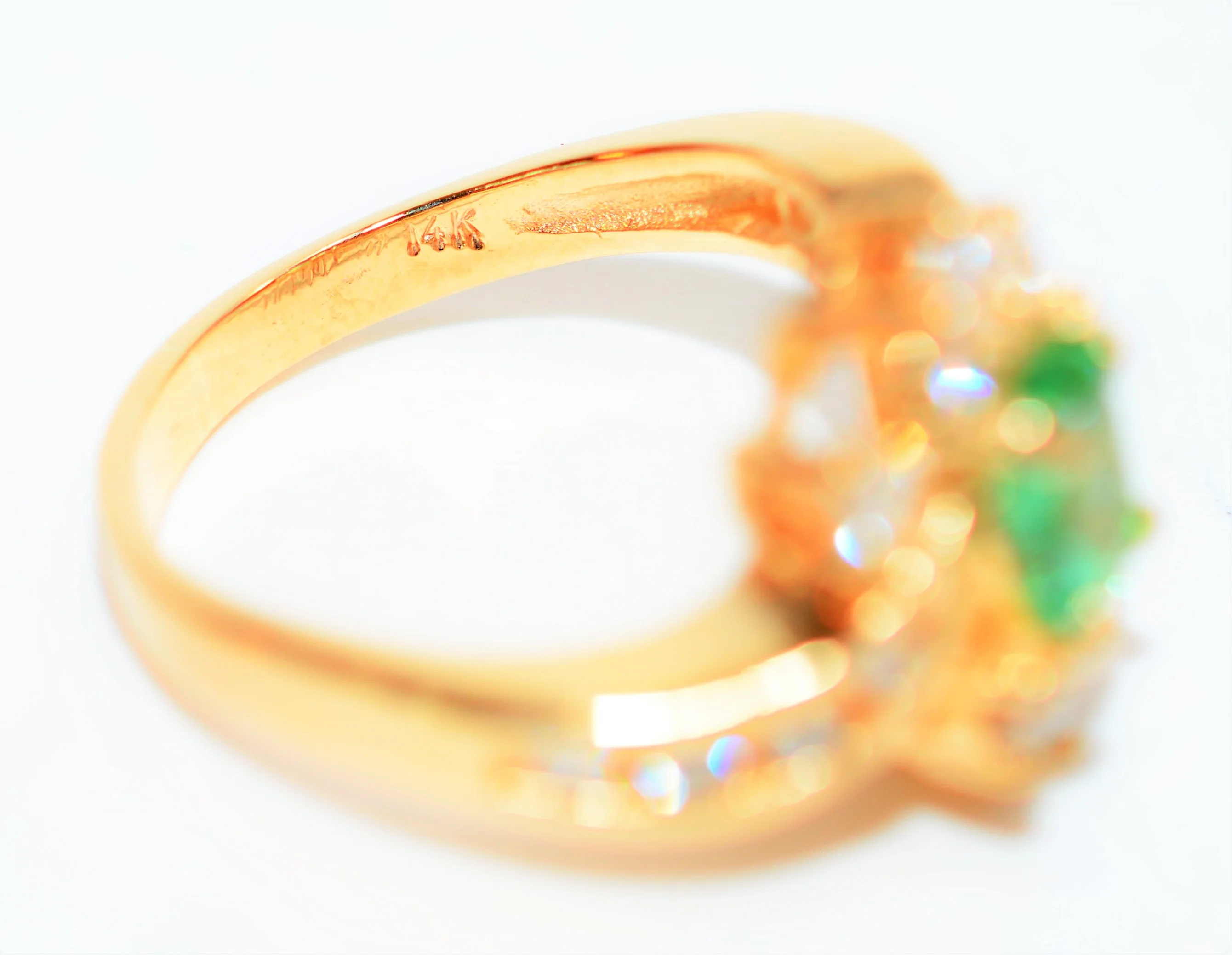 Natural Paraiba Tourmaline & Diamond Ring 14K Solid Gold 1.31tcw Fine Gemstone Women's Ring Estate Jewelry Cluster Statement Ring - Image 6