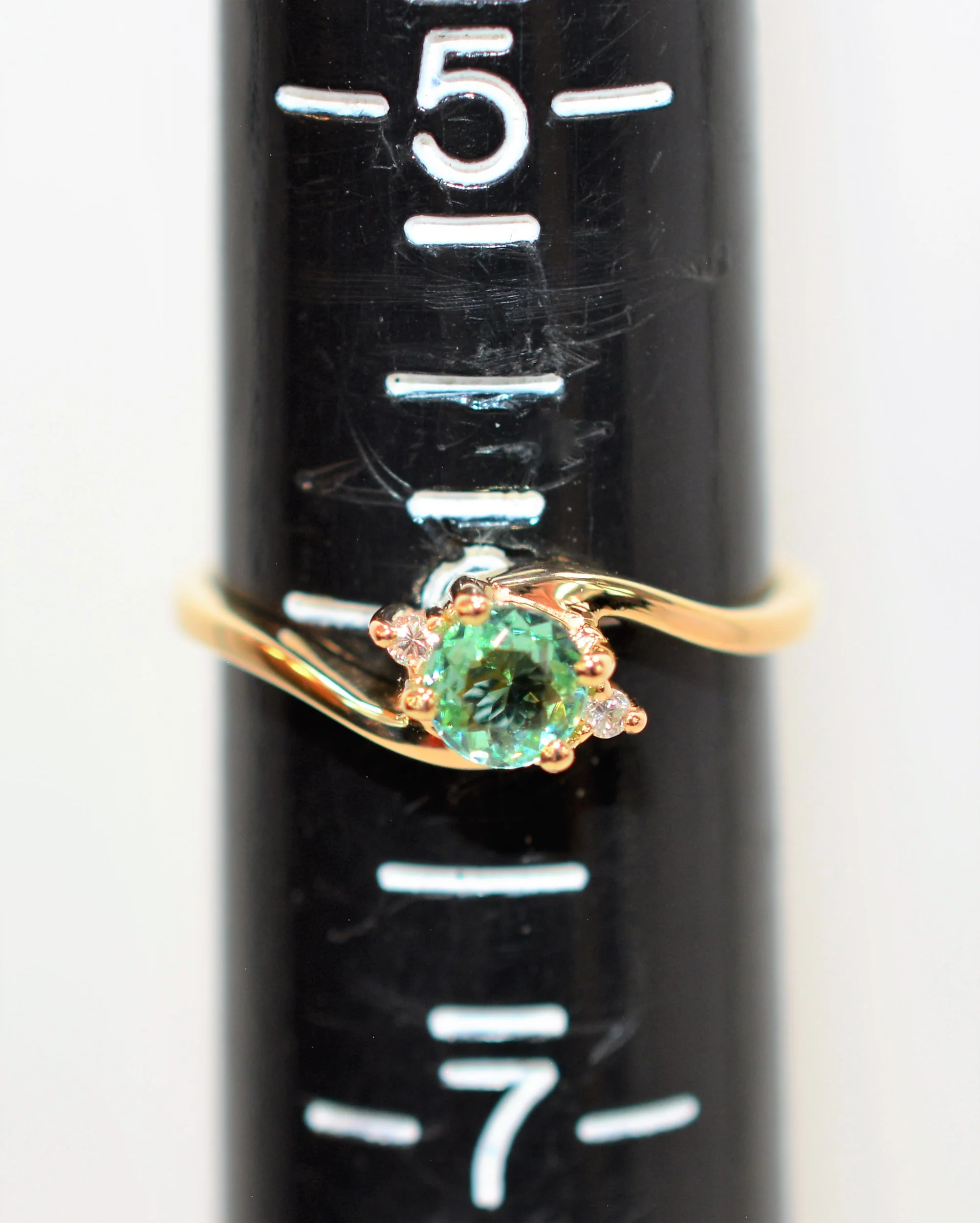 Natural Paraiba Tourmaline & Diamond Ring 14K Solid Gold .39tcw Gemstone Women's Ring Multi-Stone Statement Estate Jewelry Fine Jewellery - Image 9