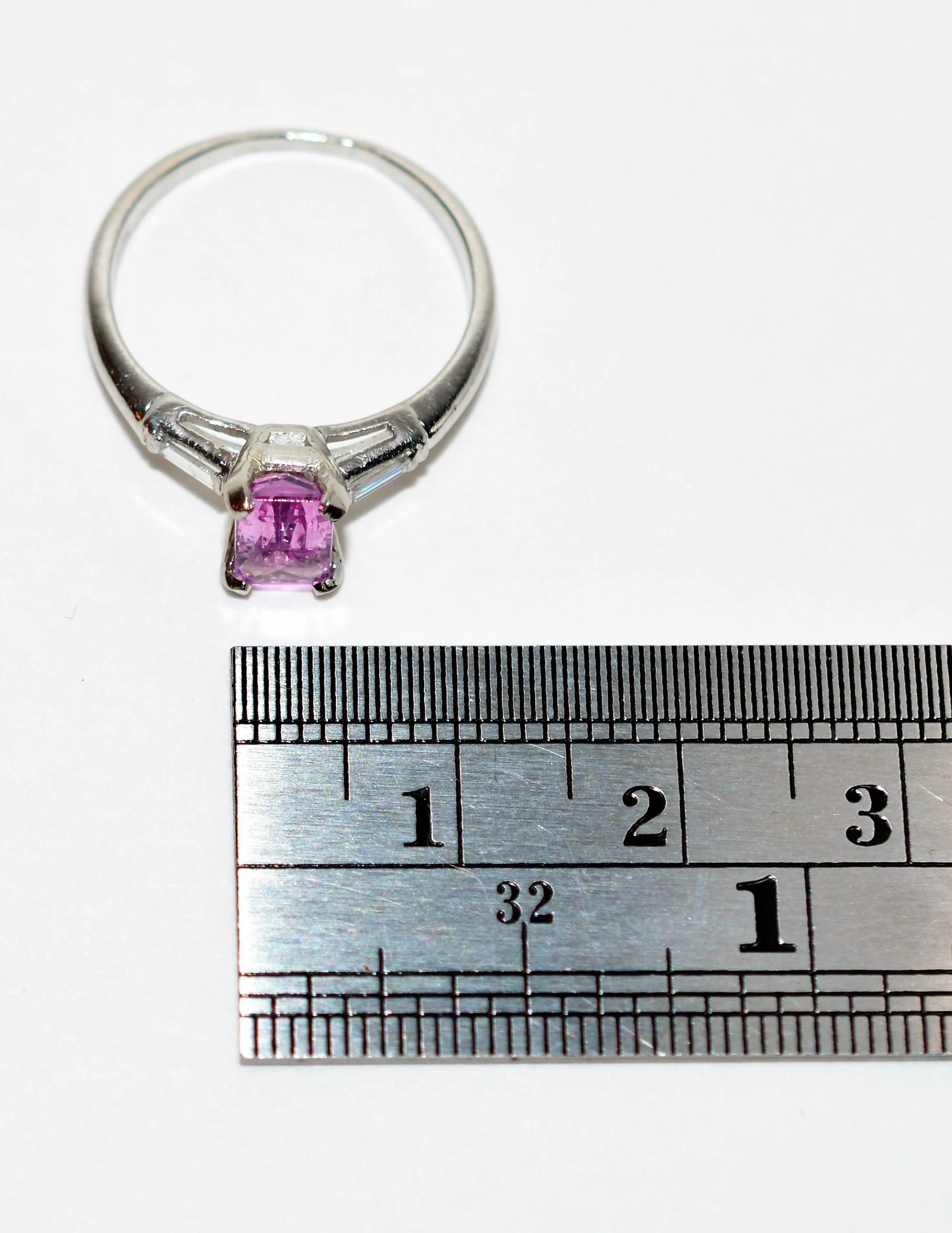 Natural Pink Spinel & Diamond Ring Solid Platinum 1.43tcw Engagement Ring Pink Ring Cocktail Ring Wedding Ring Statement Ring Bridal Jewelry - Image 10