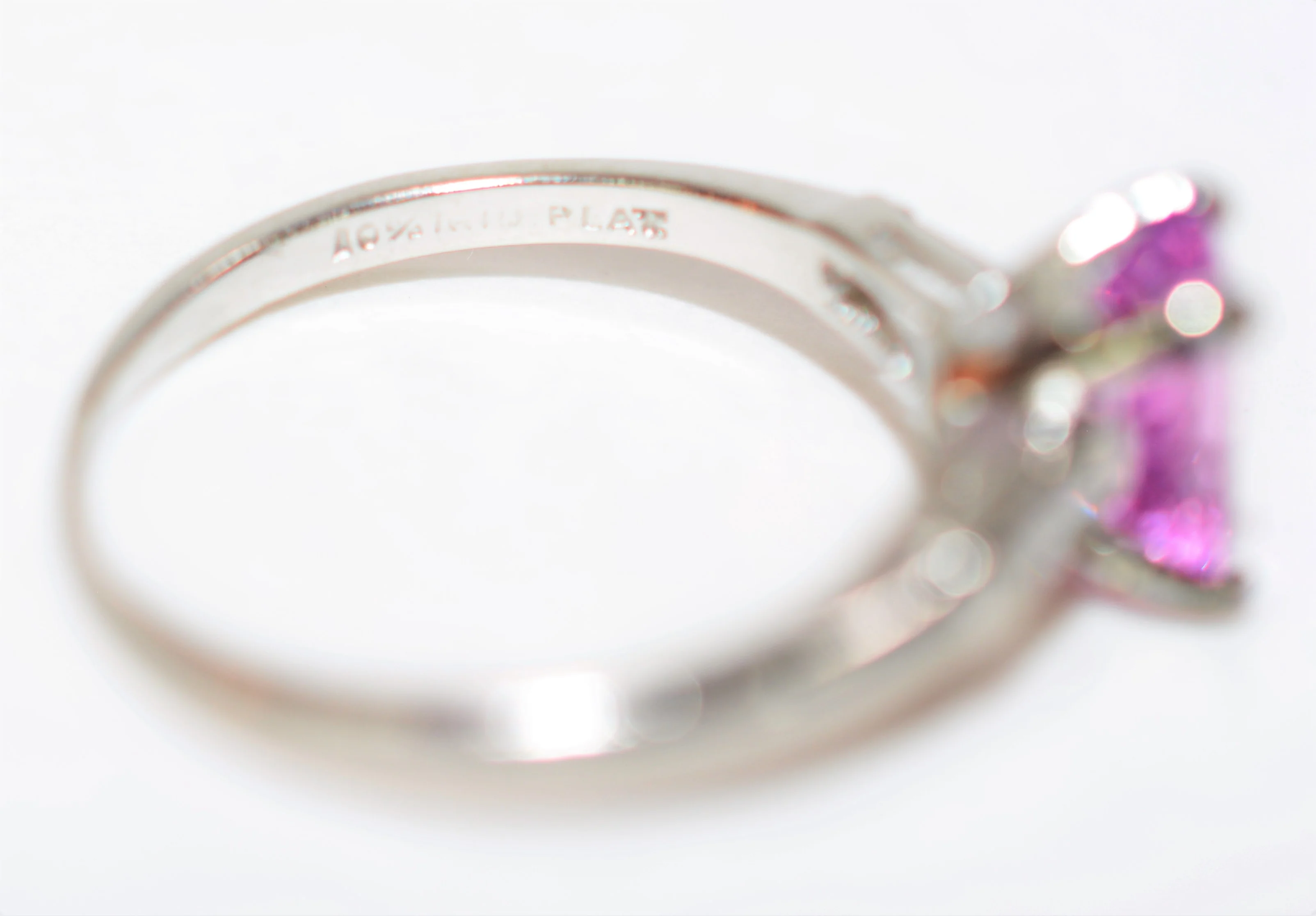 Natural Pink Spinel & Diamond Ring Solid Platinum 1.43tcw Engagement Ring Pink Ring Cocktail Ring Wedding Ring Statement Ring Bridal Jewelry - Image 6
