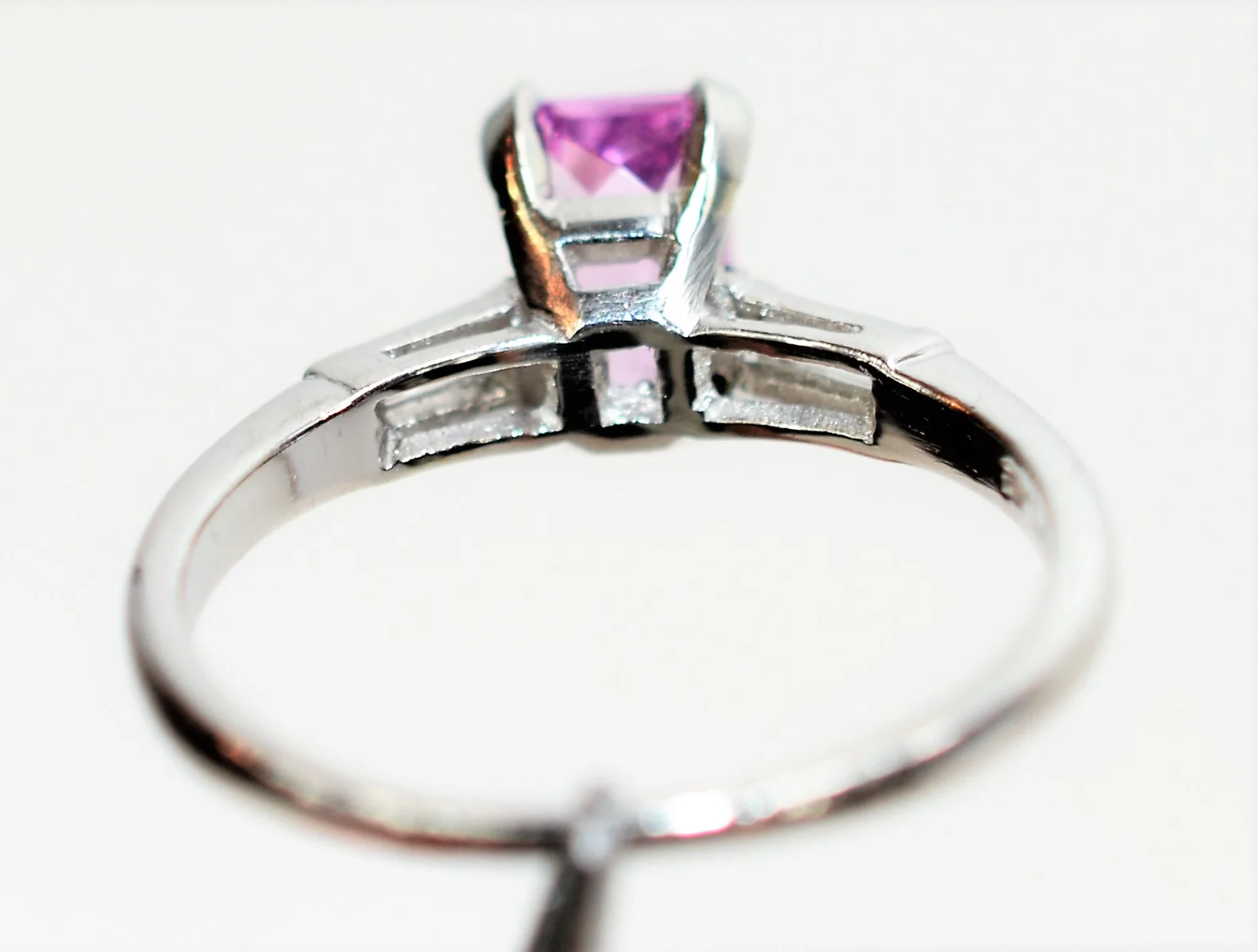 Natural Pink Spinel & Diamond Ring Solid Platinum 1.43tcw Engagement Ring Pink Ring Cocktail Ring Wedding Ring Statement Ring Bridal Jewelry - Image 7